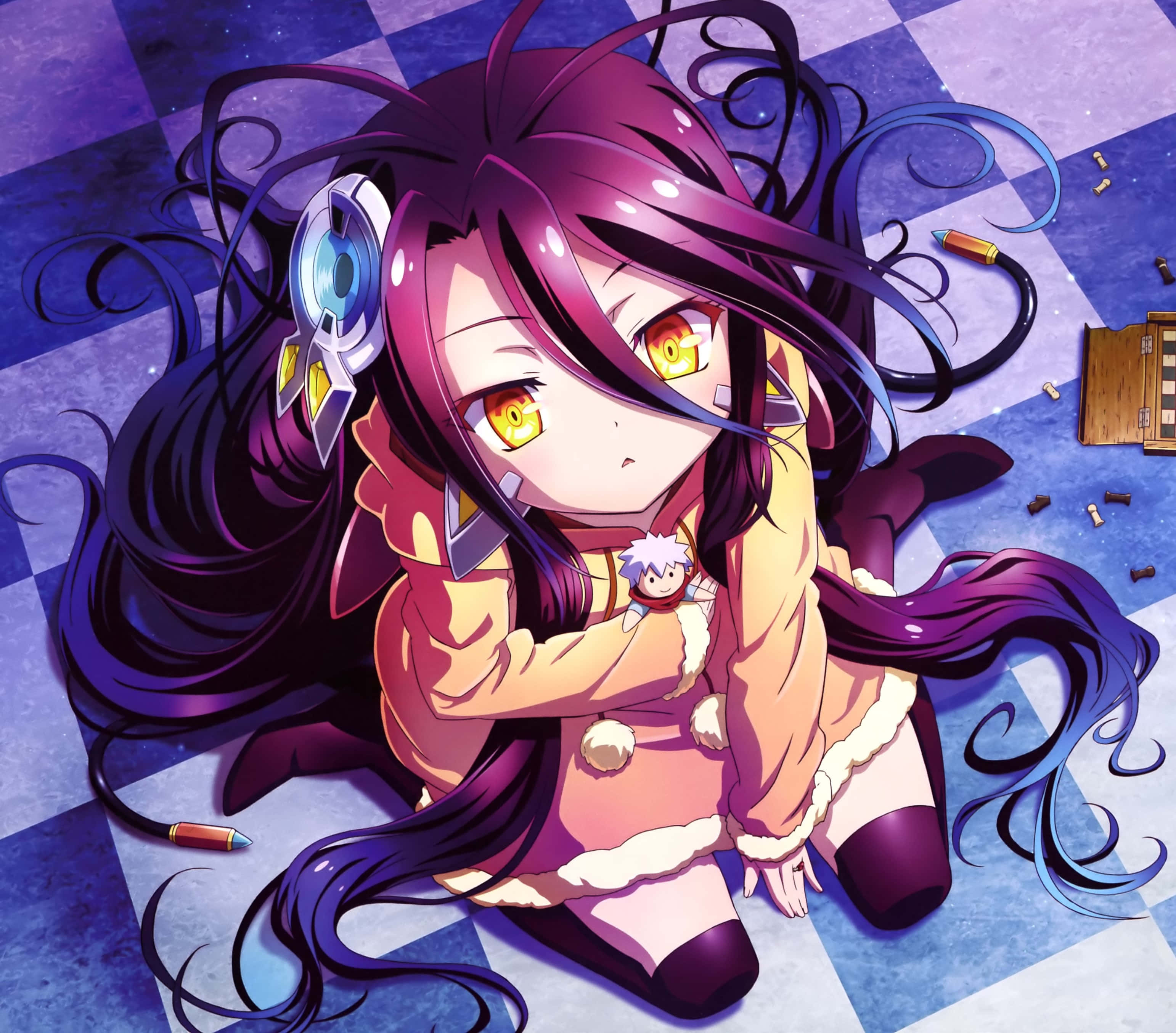 Stap in 'n wonderlike wêreld met No Game No Life Muurpapier