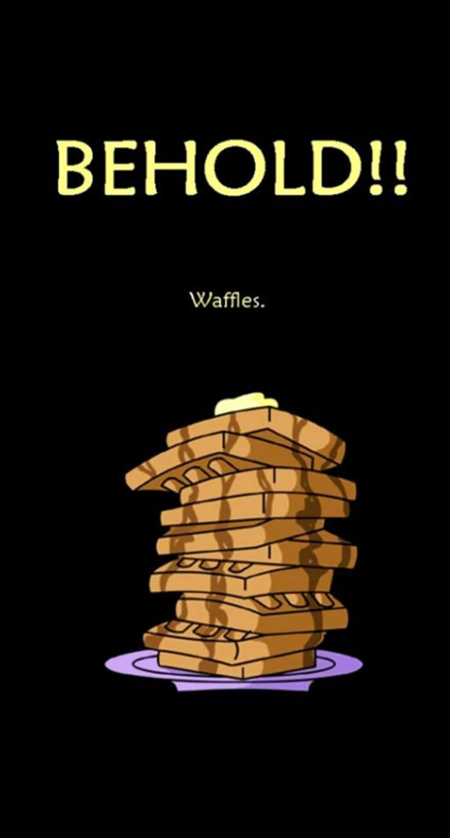 Stapel Wafels Snaakse Volwasse Foon Muurpapier