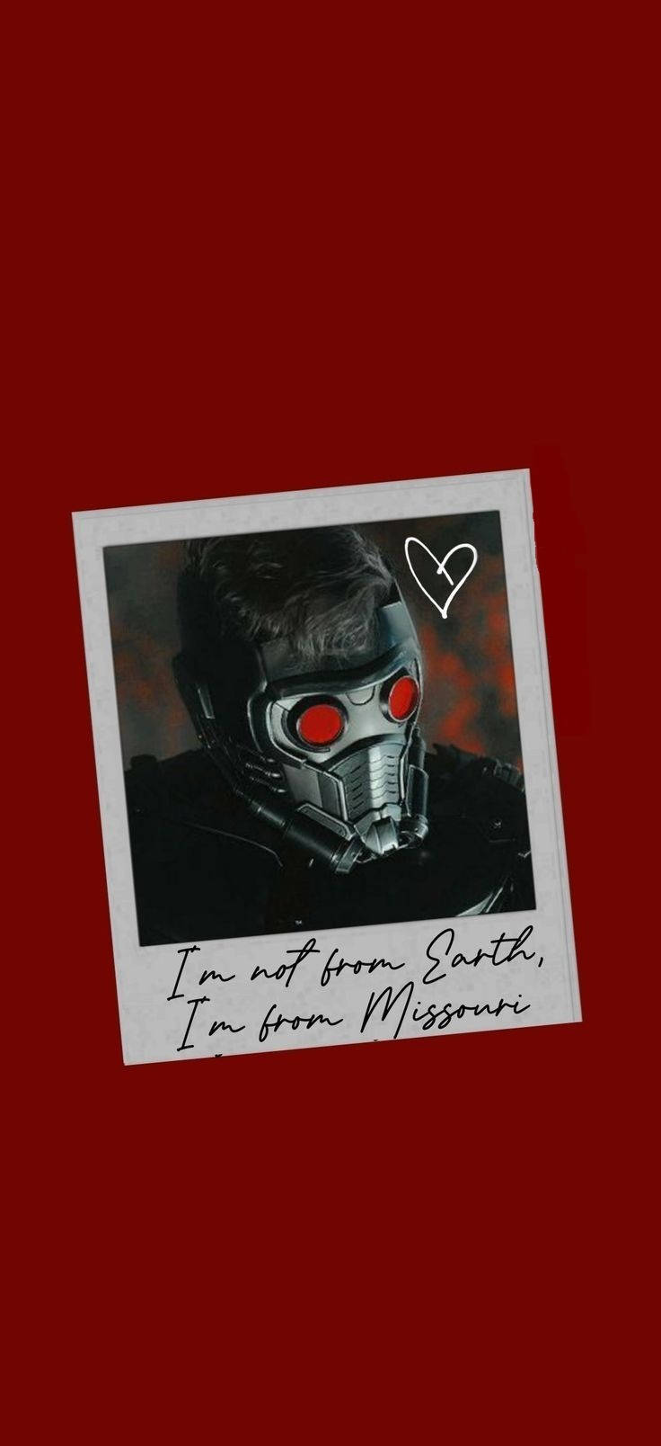 Star Lord Polaroid Muurpapier