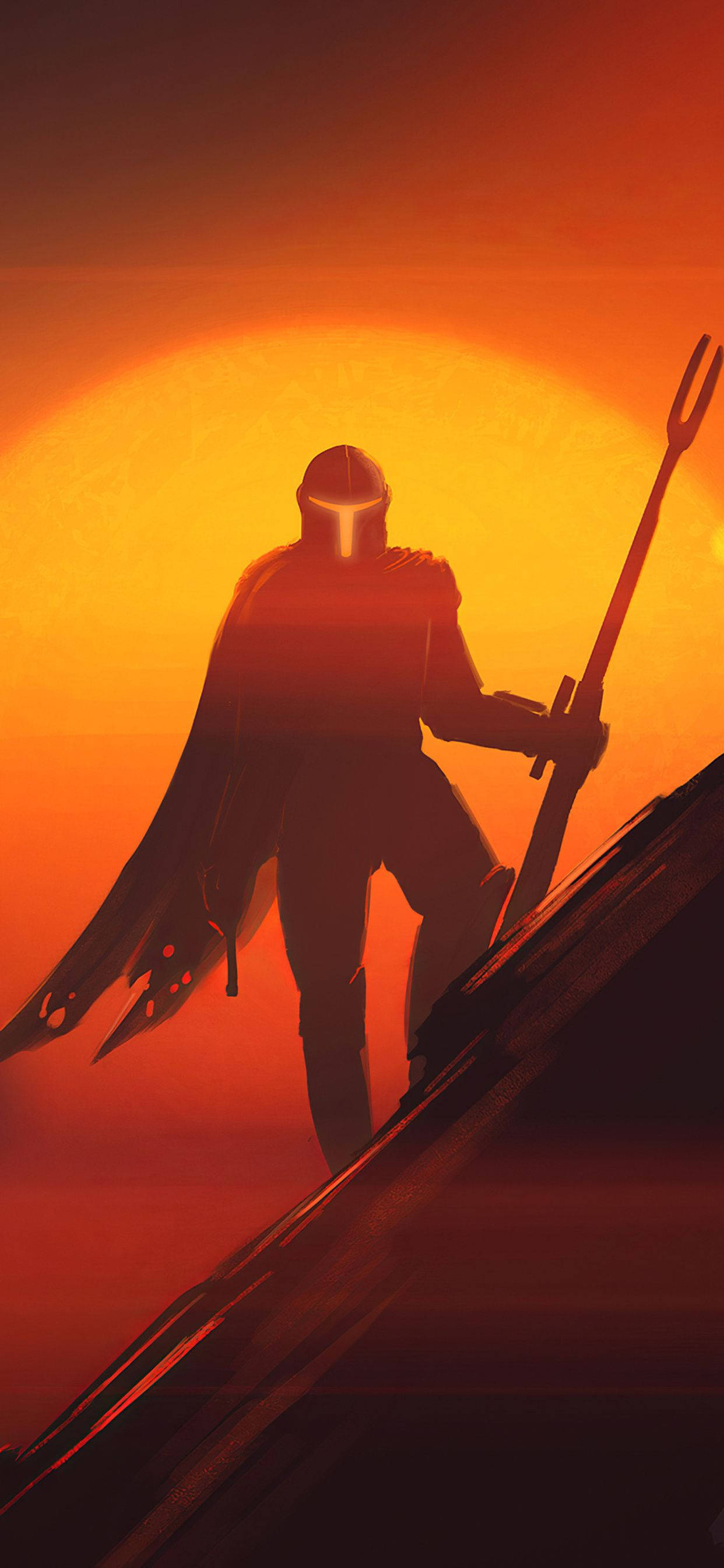 Star Wars 4K iPhone Mandalorian Muurpapier