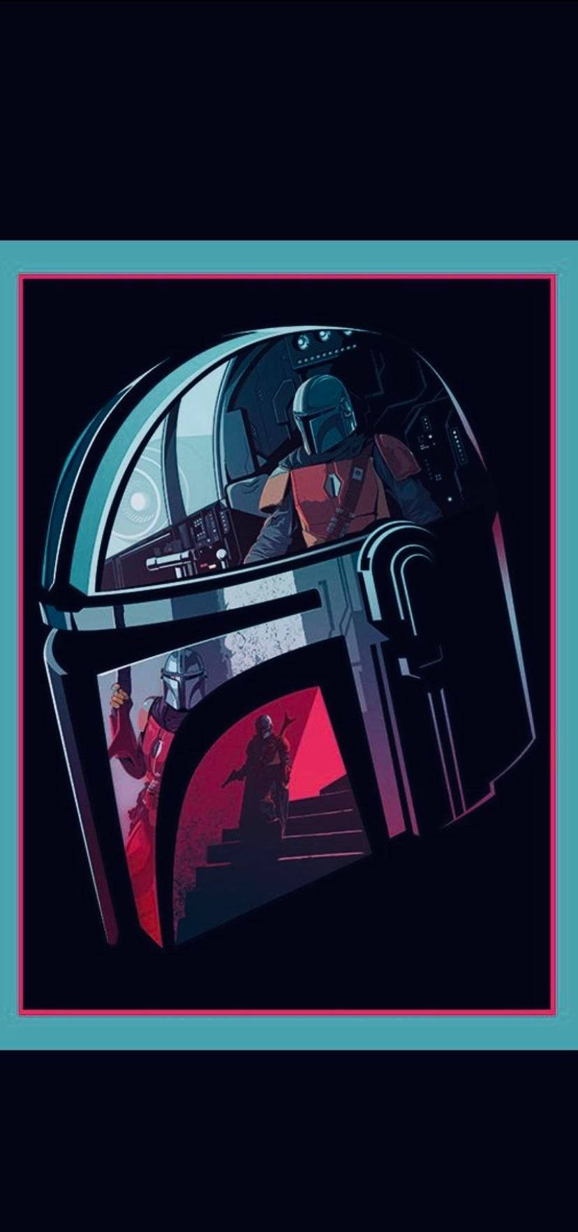 star wars boba fett-helm Muurpapier