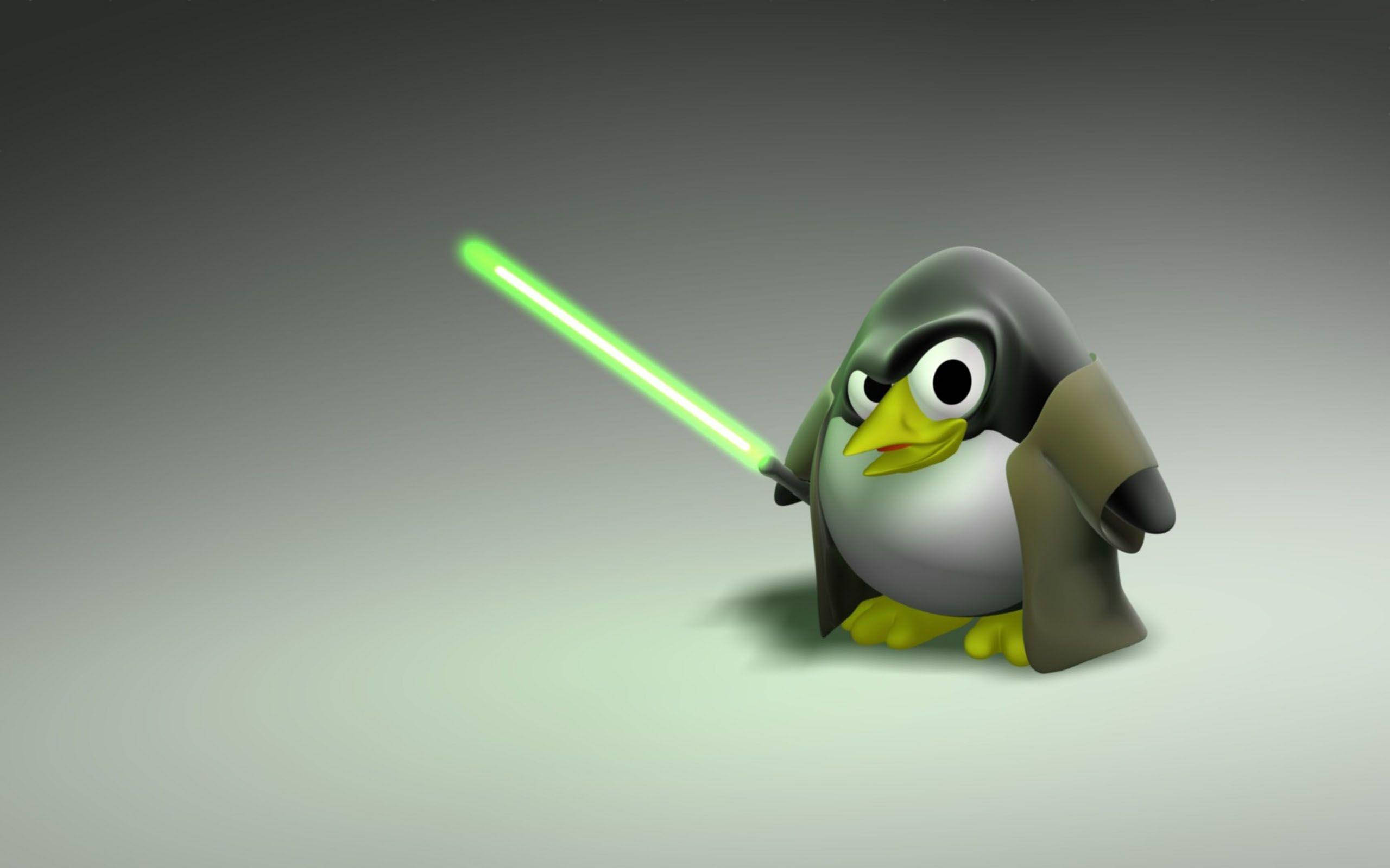 Star Wars Tema Tux Amptelike Linux Bureaublad Muurpapier