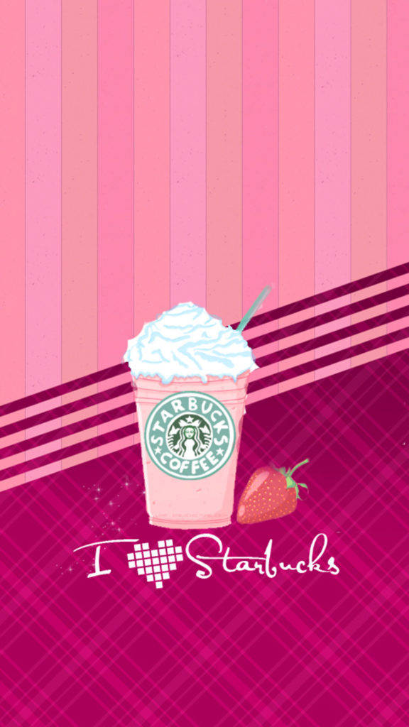 Starbucks Oulike Meisie Foonskerm Muurpapier