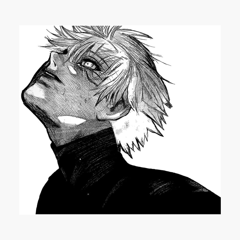 Starend Opkyk Kaneki PFP Muurpapier
