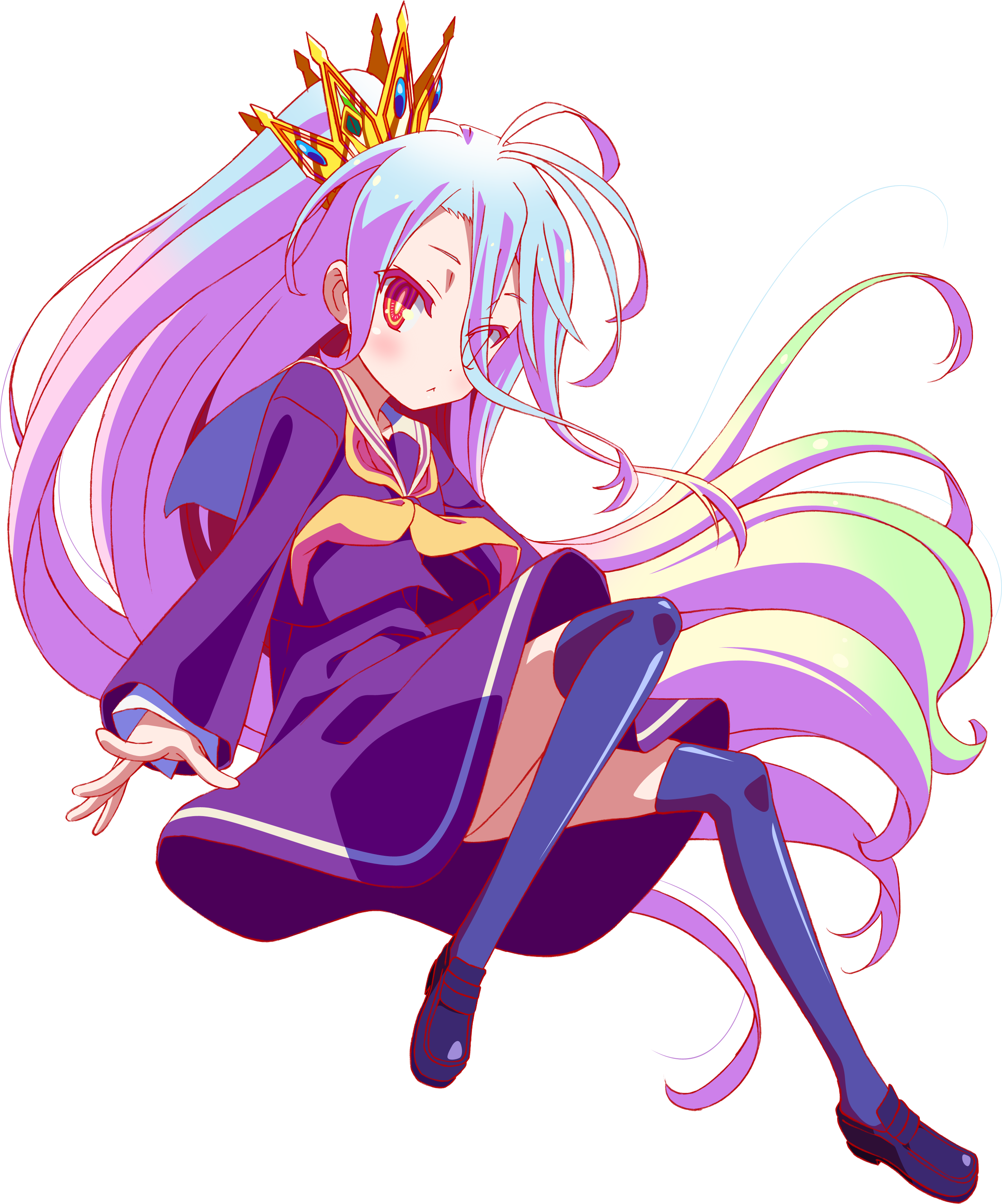 Stel No Game No Life voor; die speletjie vir almal Muurpapier