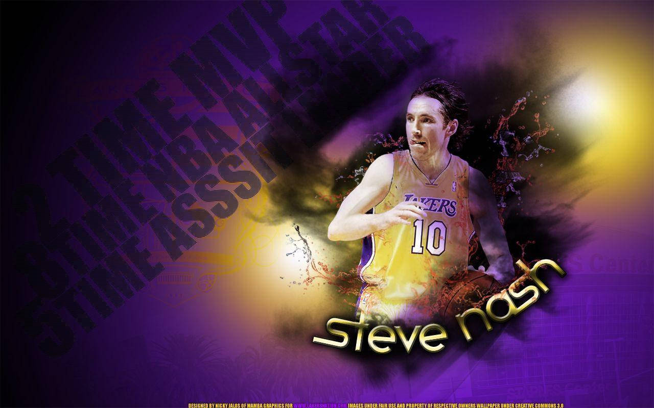 Steve Nash 3D-effek Muurpapier