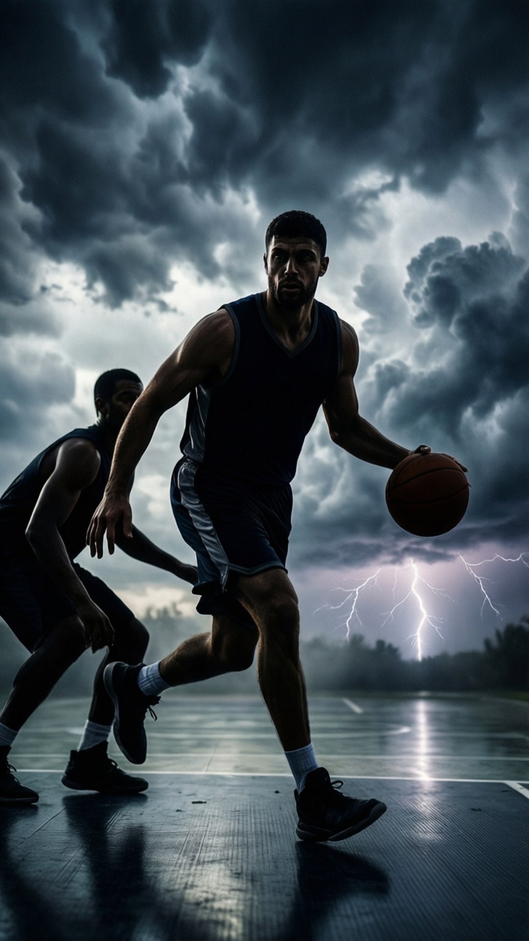 Storm-Dribbel Muurpapier