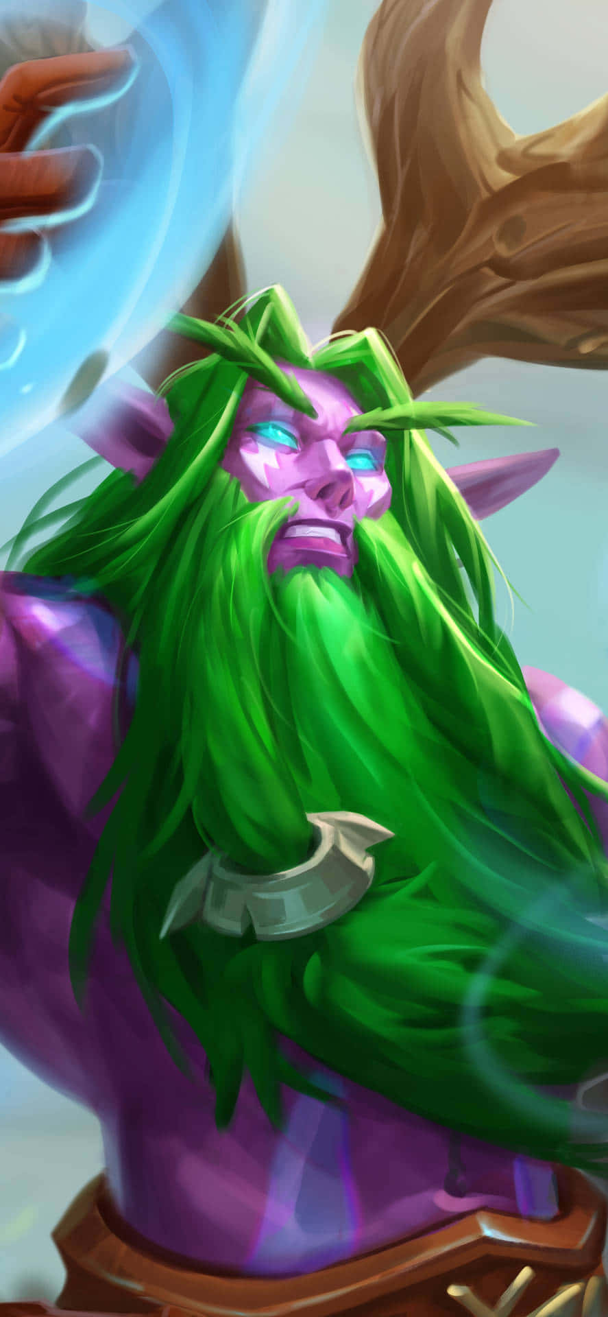 Stormrage Druïde Pixel 3xl Hearthstone Agtergrond Muurpapier