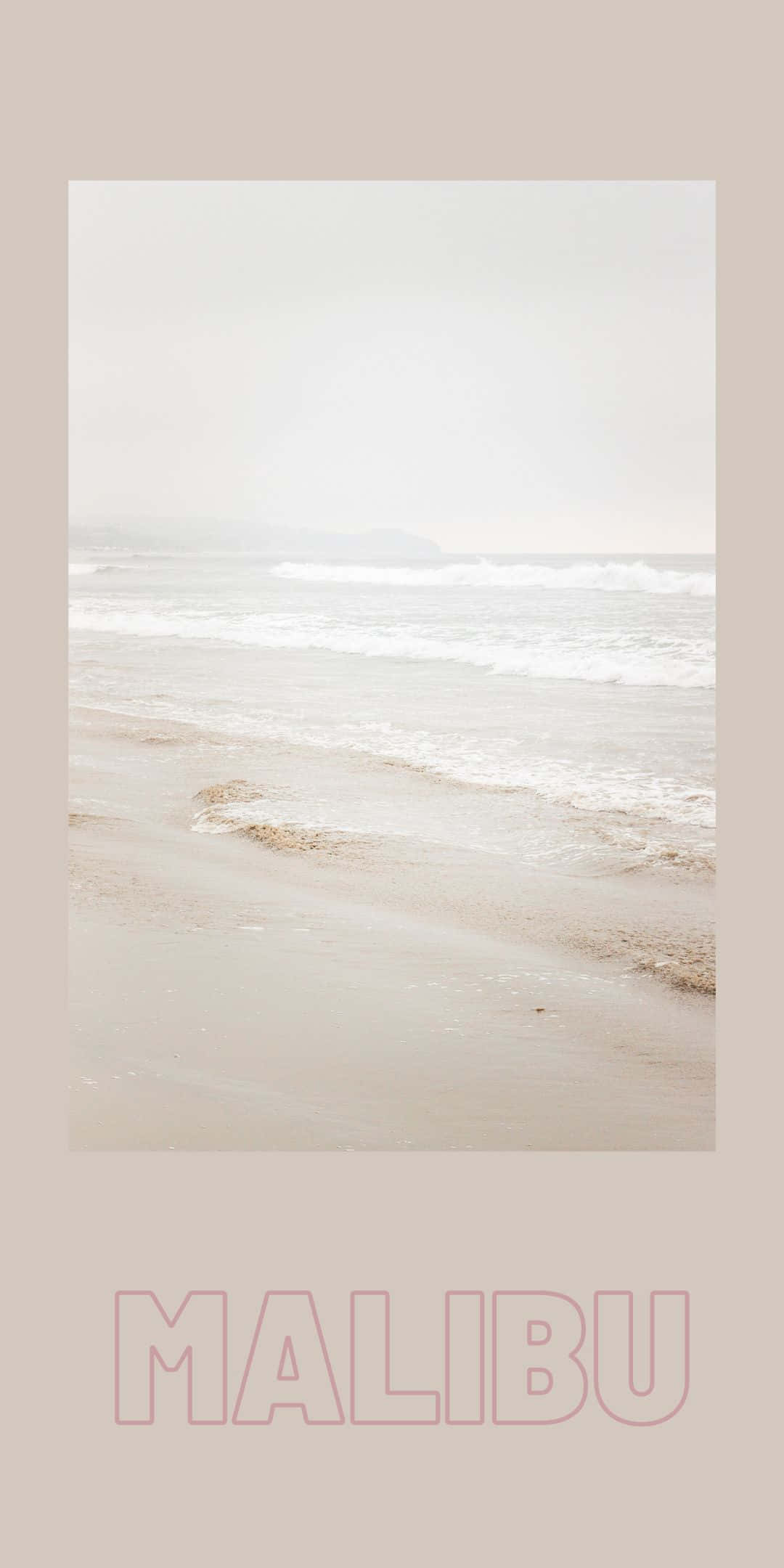 Strand-estetiek Pixel 3 Malibu-agtergrond Muurpapier