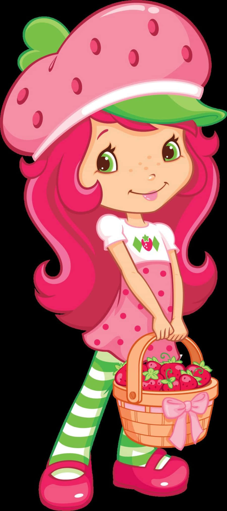 Strawberry Shortcake Hou Aarbeie Mandjie Muurpapier
