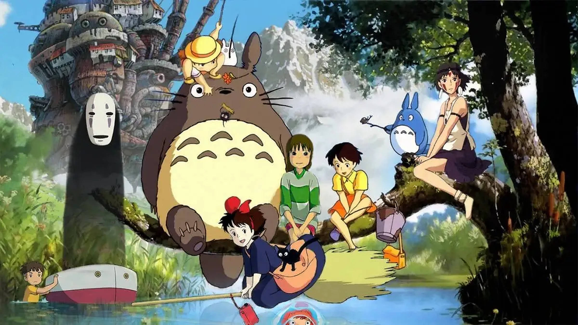 Studio Ghibli Anime Kinders Muurpapier