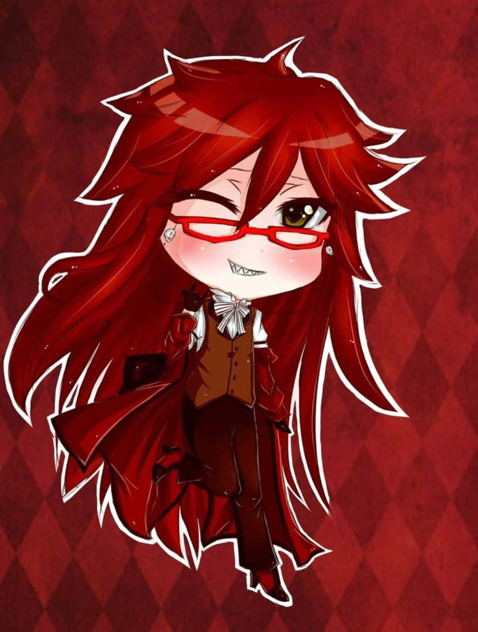 Stylvolle Grell Sutcliff wat met selfvertroue poseer Muurpapier