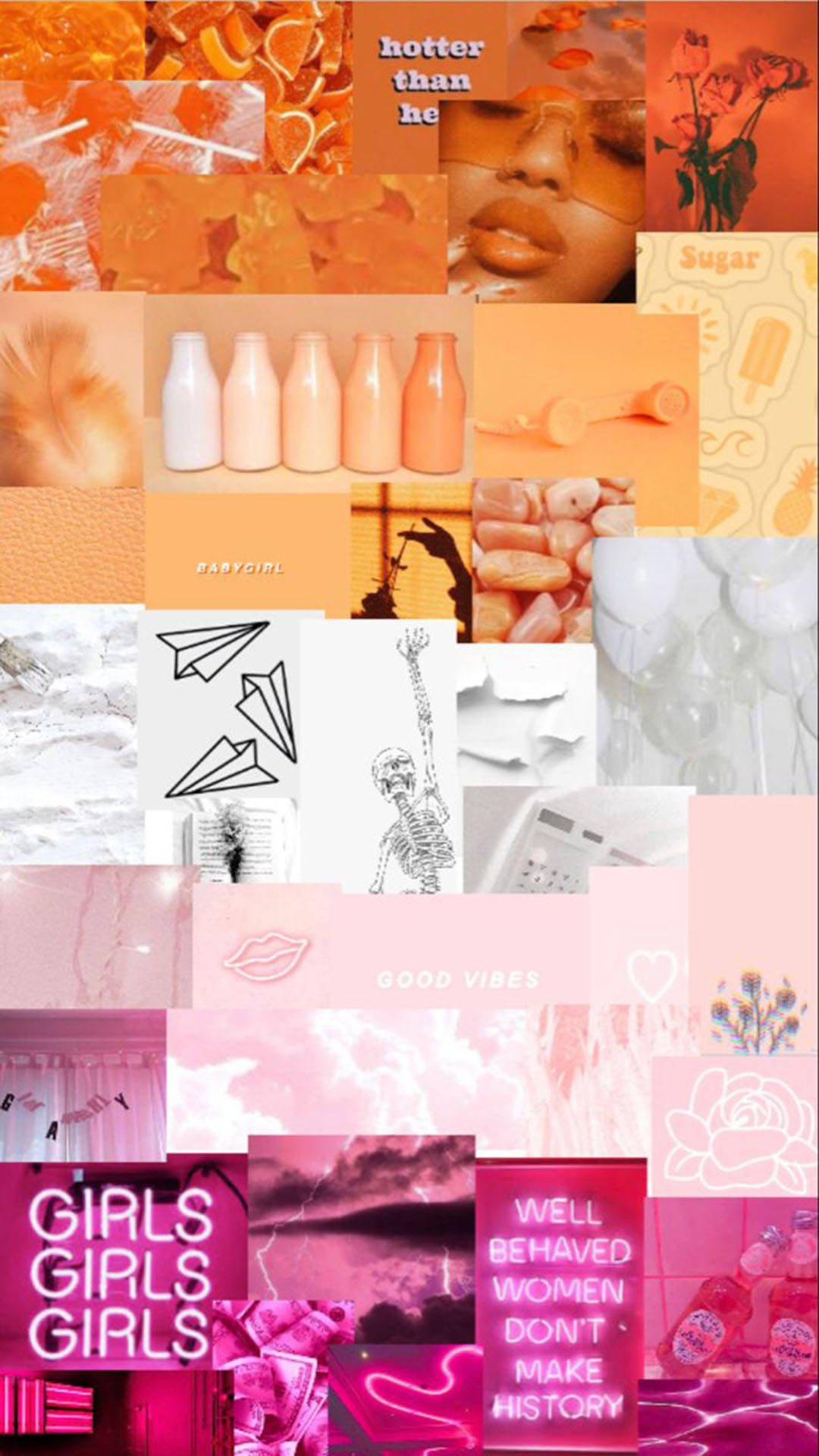 Subtiele Lesbiese Estetiek Stemmingsbord Muurpapier