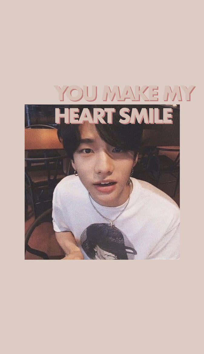 Suid-Koreaanse Sanger Hyunjin Jy Maak My Hart Glimlag Muurpapier