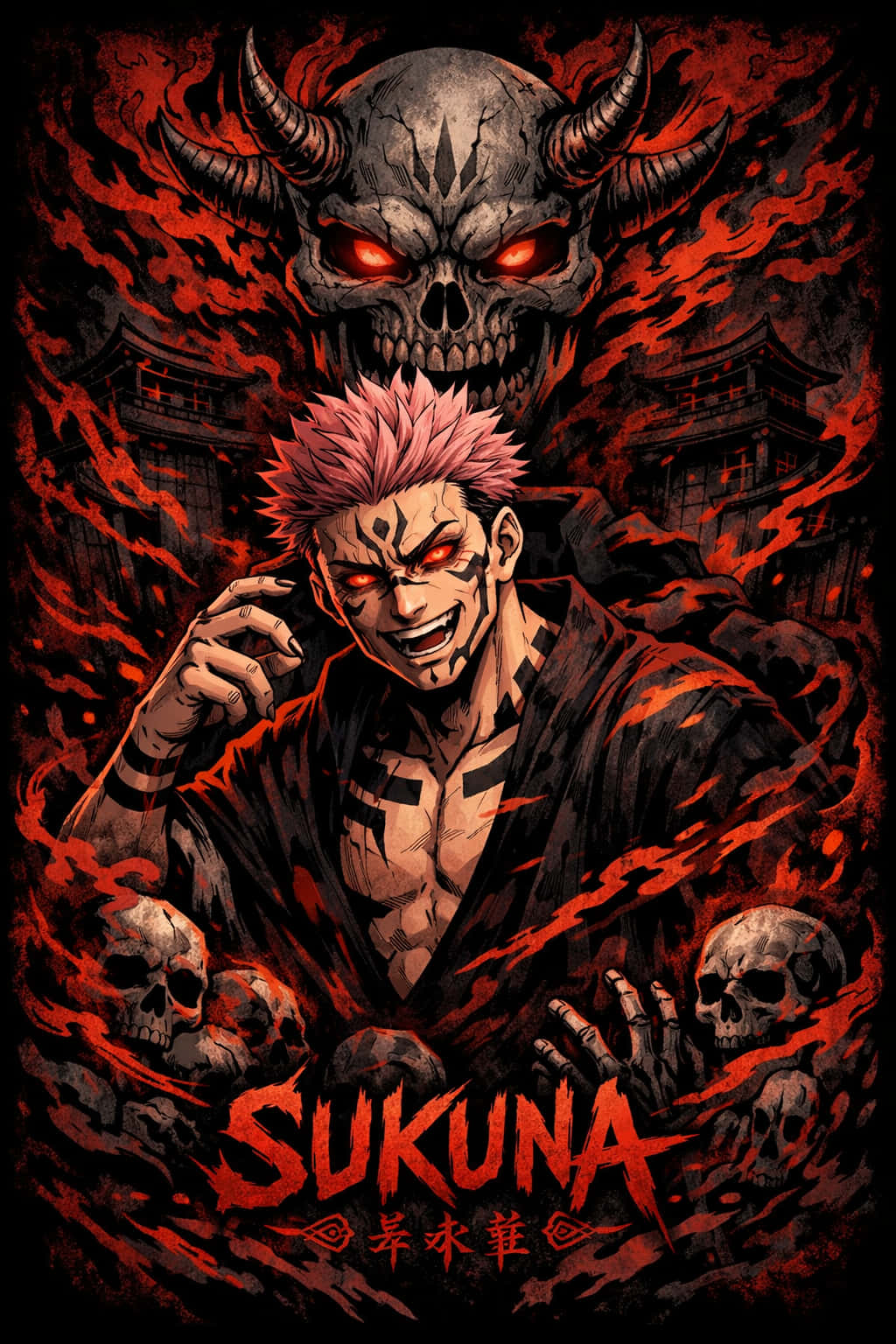 Sukuna, Sukuna iPhone, Sukuna Profielfoto, Jujutsu Kaisen, Jujutsu Kaisen 4K, Jujutsu Kaisen Esteties, Jujutsu Kaisen Rekenaar, Jujutsu Kaisen Foon