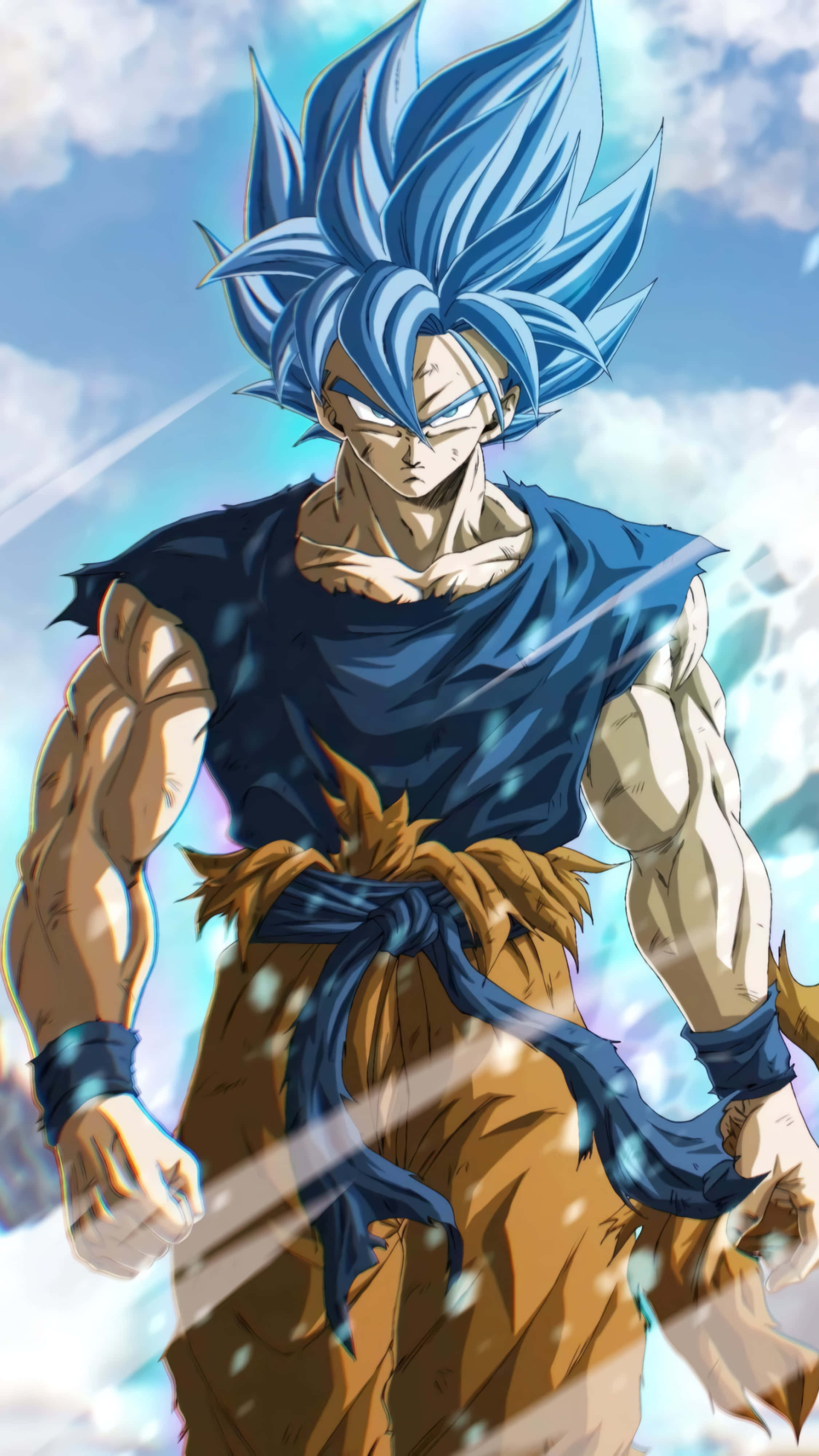 Super Saiyan Blou Dragon Ball Z Goku Muurpapier