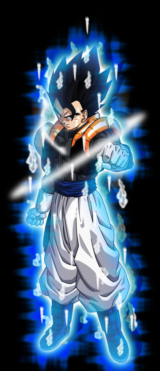 Super Saiyan Blou Vegeta Krag Oplaai Muurpapier