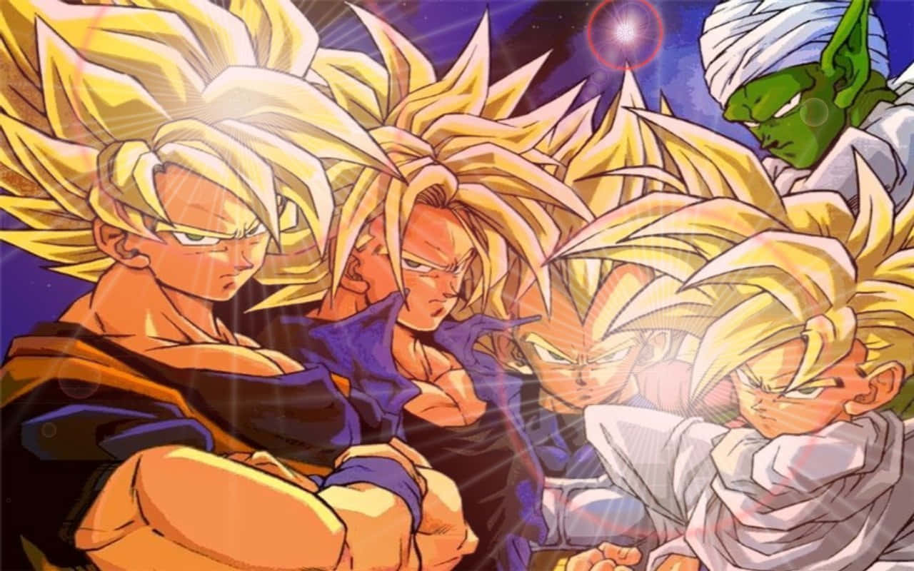 Super Saiyan Blue Goku veg teen Duplicate Vegeta in die Dragon Ball Super Anime-reeks Muurpapier