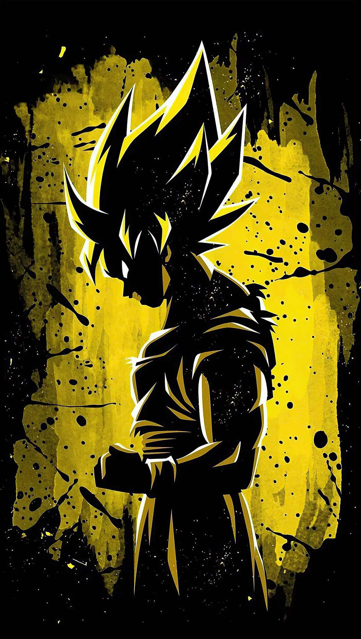 Super Saiyan Styging - 'n Minimalistiese Huldeblyk Muurpapier