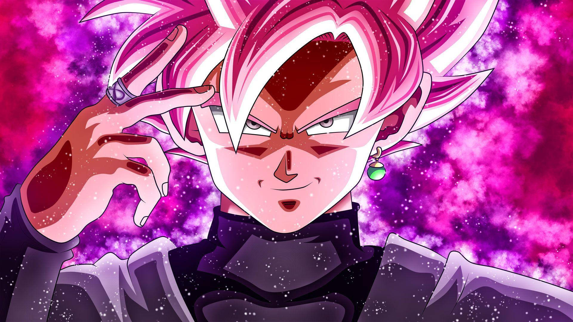 Super Saiyan Swart Goku Estetika Muurpapier