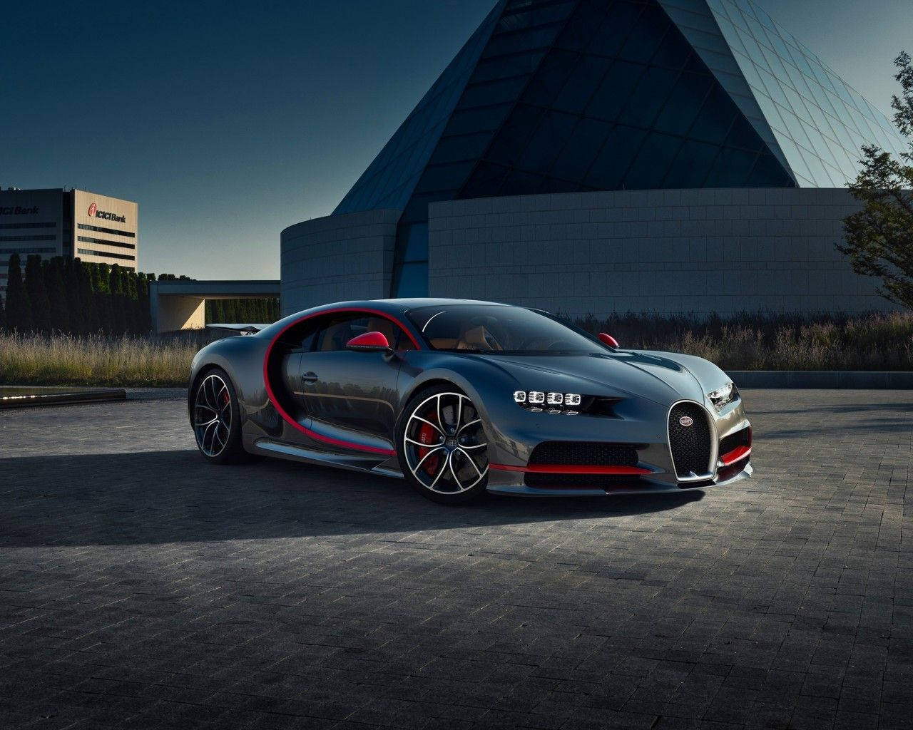 Supermotor Bugatti Chiron Muurpapier