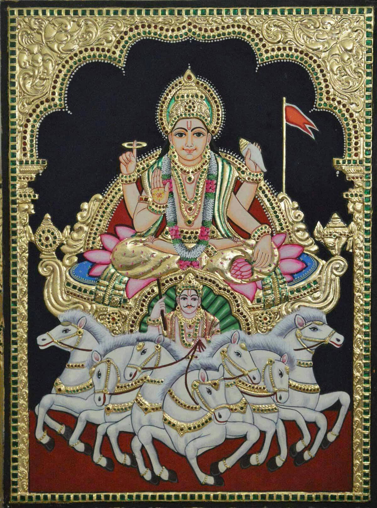 Surya Bhagwan met Intrikate Raam Muurpapier