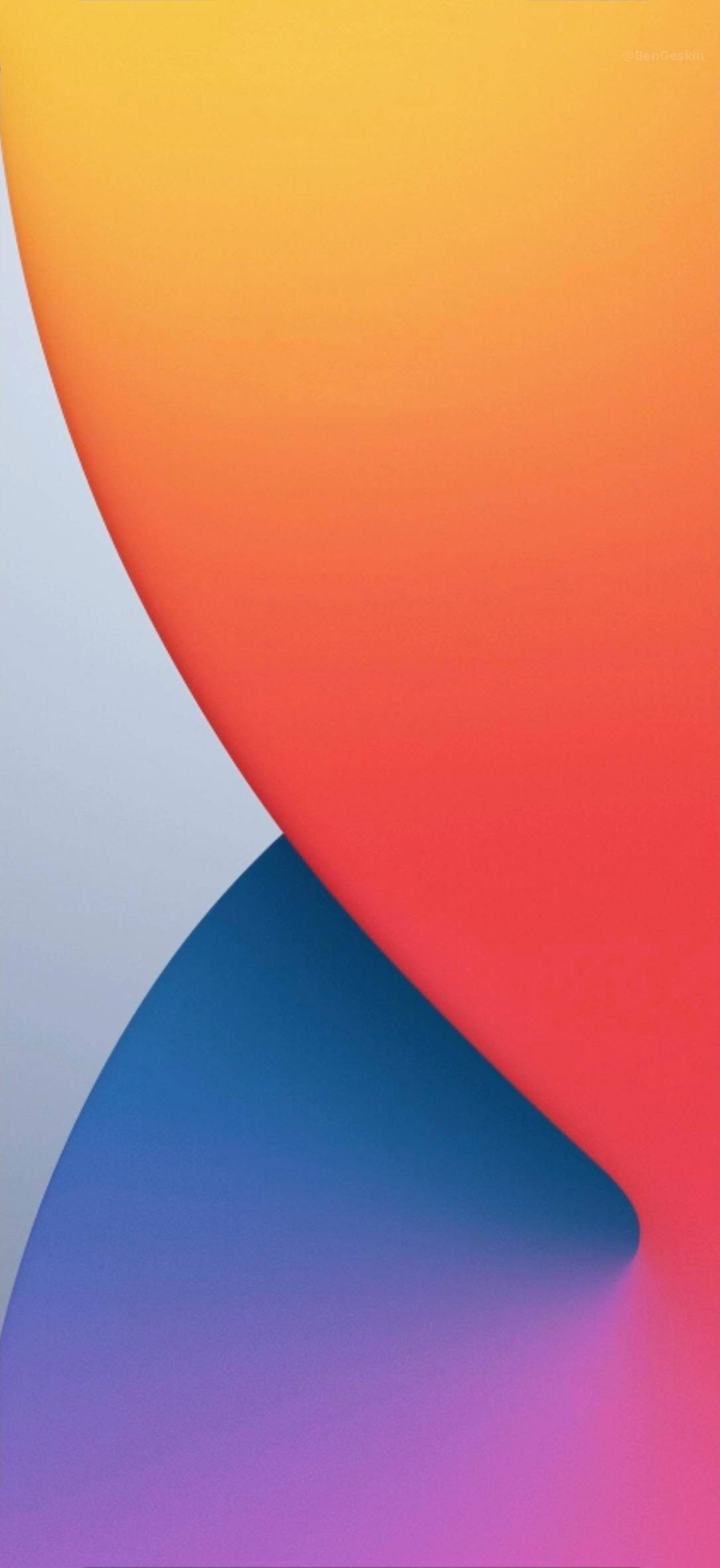 Swaaiende iOS 14-agtergrond Muurpapier