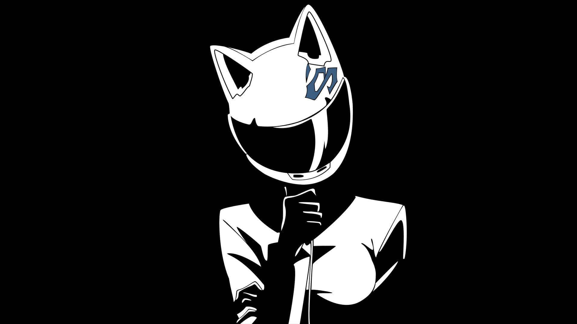 Swart Anime Celty Sturluson Estetiese Rekenaar Muurpapier