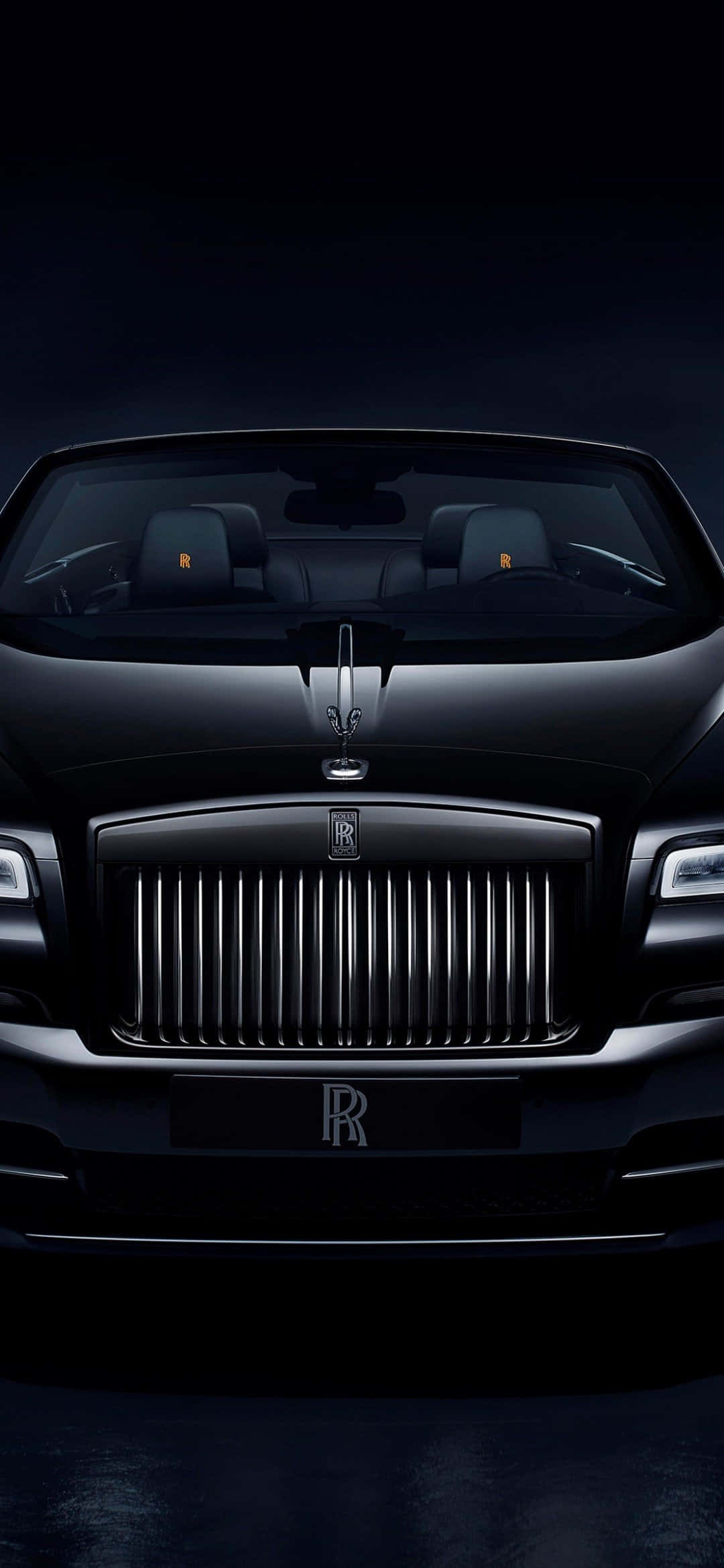 Swart Ekstravagante Rolls Royce Muurpapier