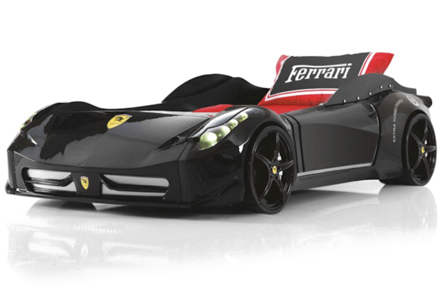 Swart Ferrari Renmotor konsep Muurpapier
