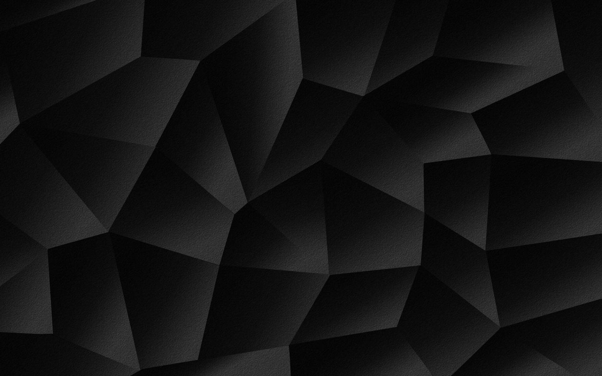 Swart Geometriese Koel Patroon Muurpapier