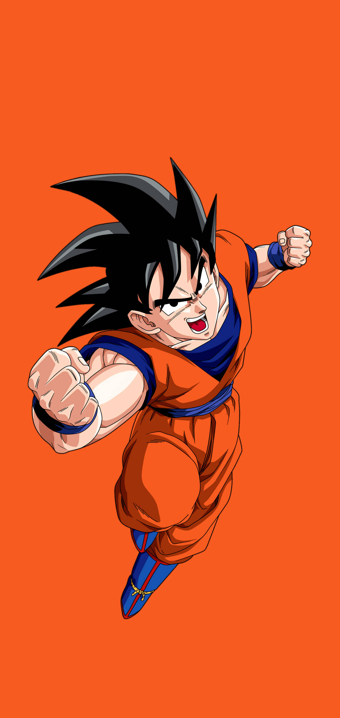 Swart Hare Volwasse Seun Goku iPhone Muurpapier