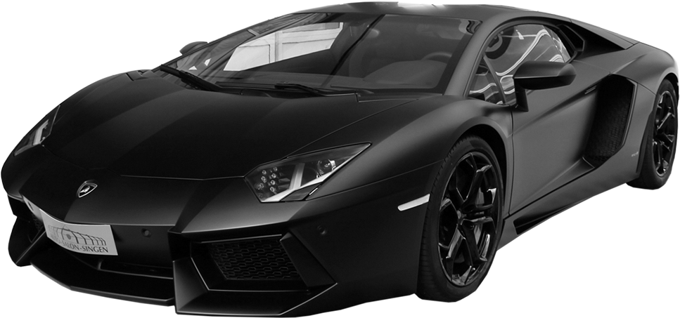 Swart Lamborghini Aventador Sy-aansig Muurpapier