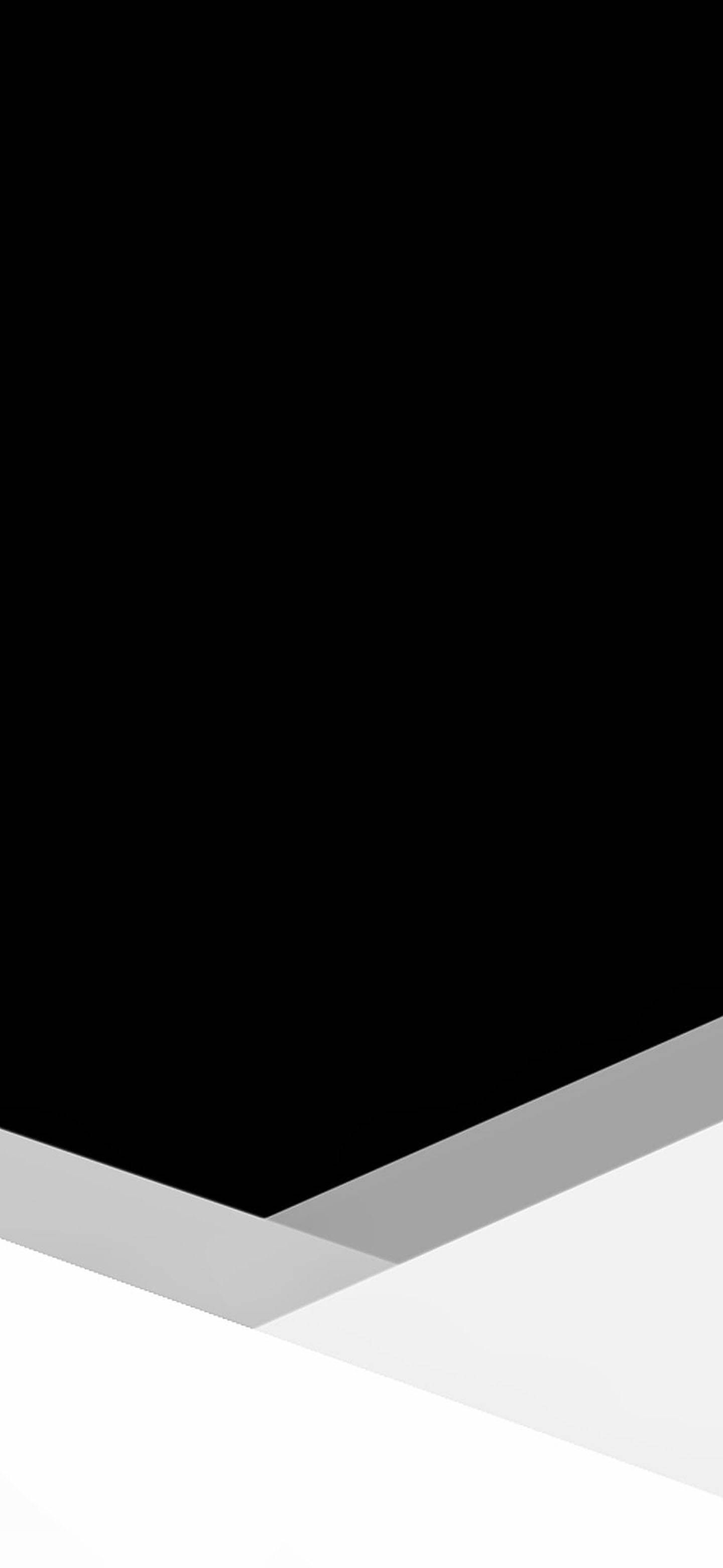 Swart Minimalistiese Telefoon met Abstrakte Lae Muurpapier