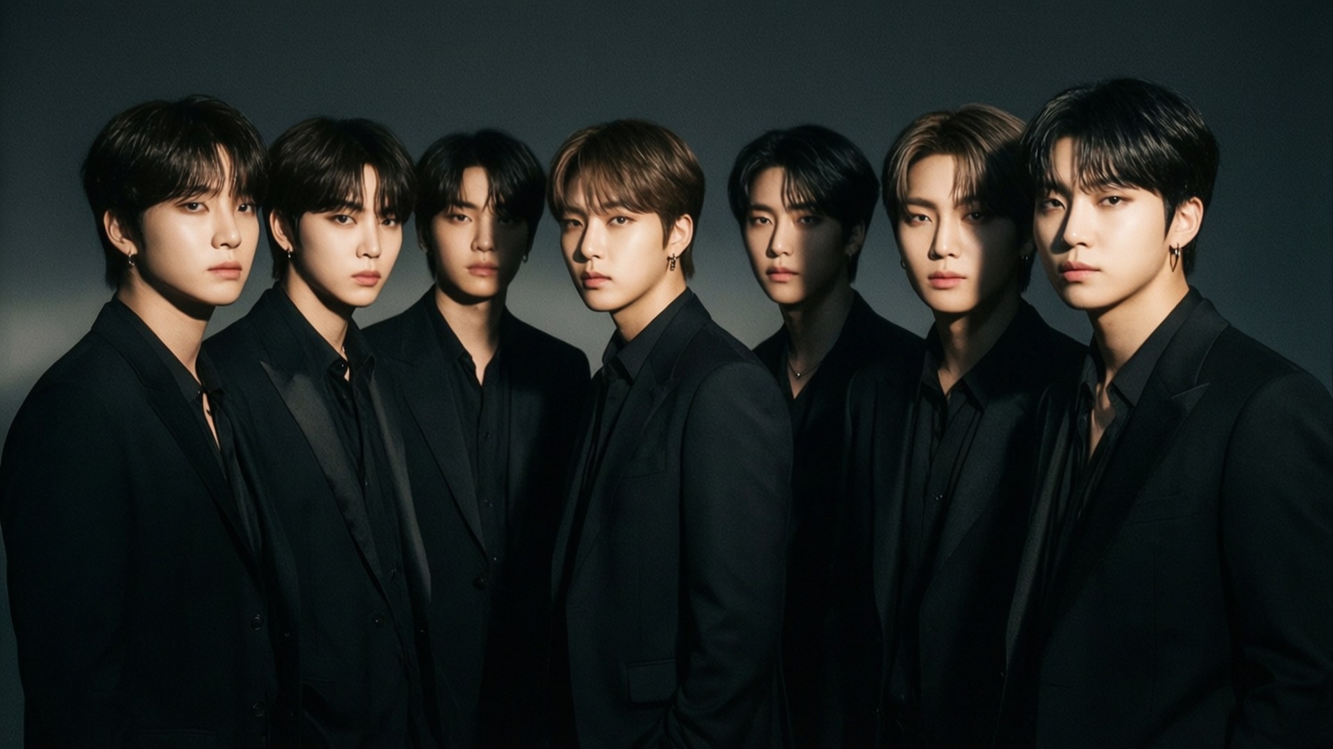 Swart Pakke BTS Muurpapier