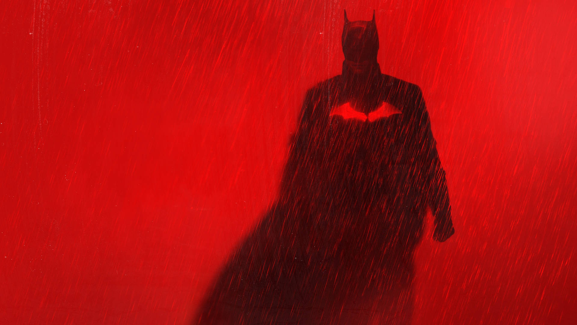 Swart Rooi 4K Batman Plakkaat — Rooi estetiese GIF Muurpapier