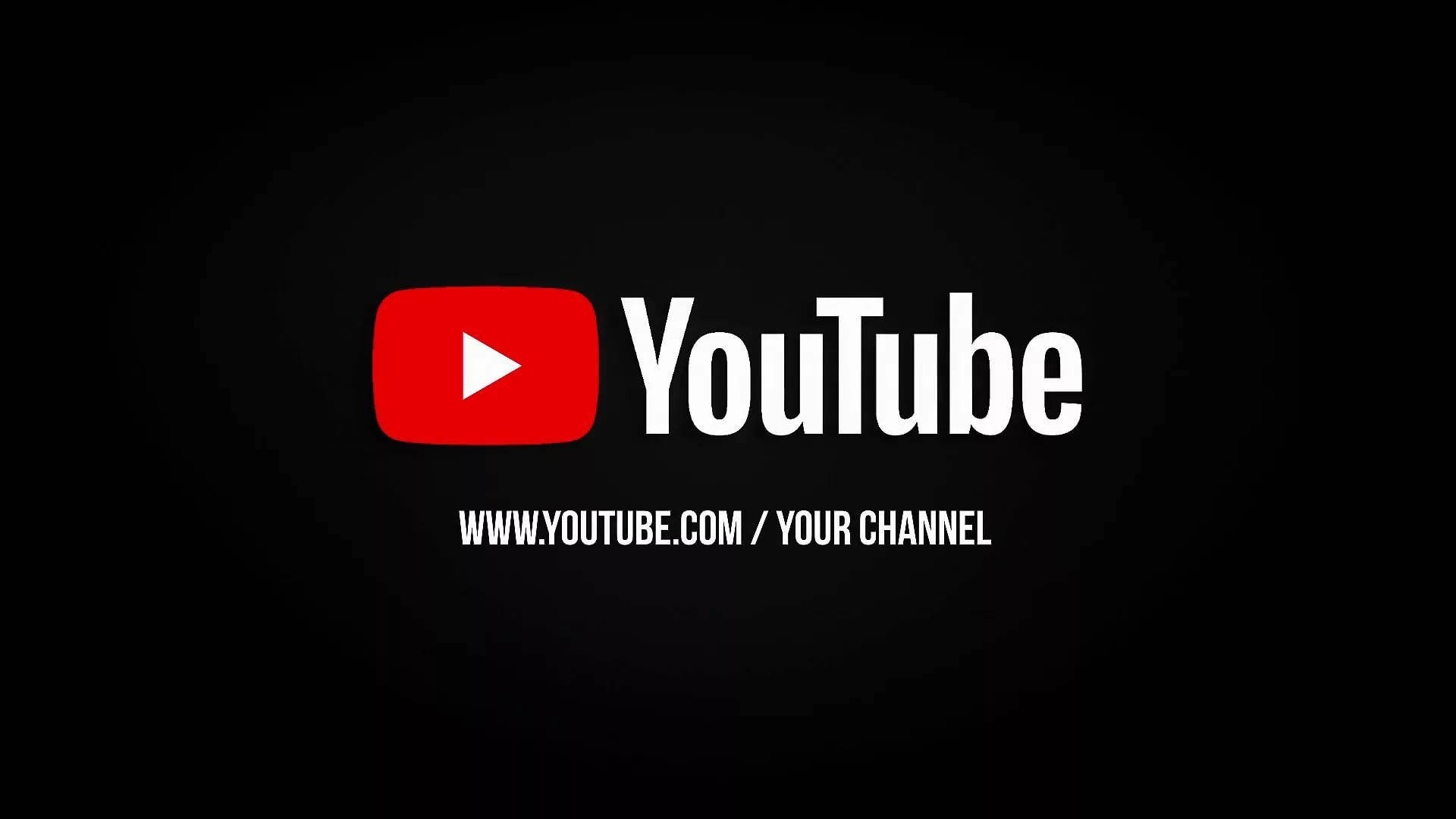 Swart YouTube Jou Kanaal Muurpapier
