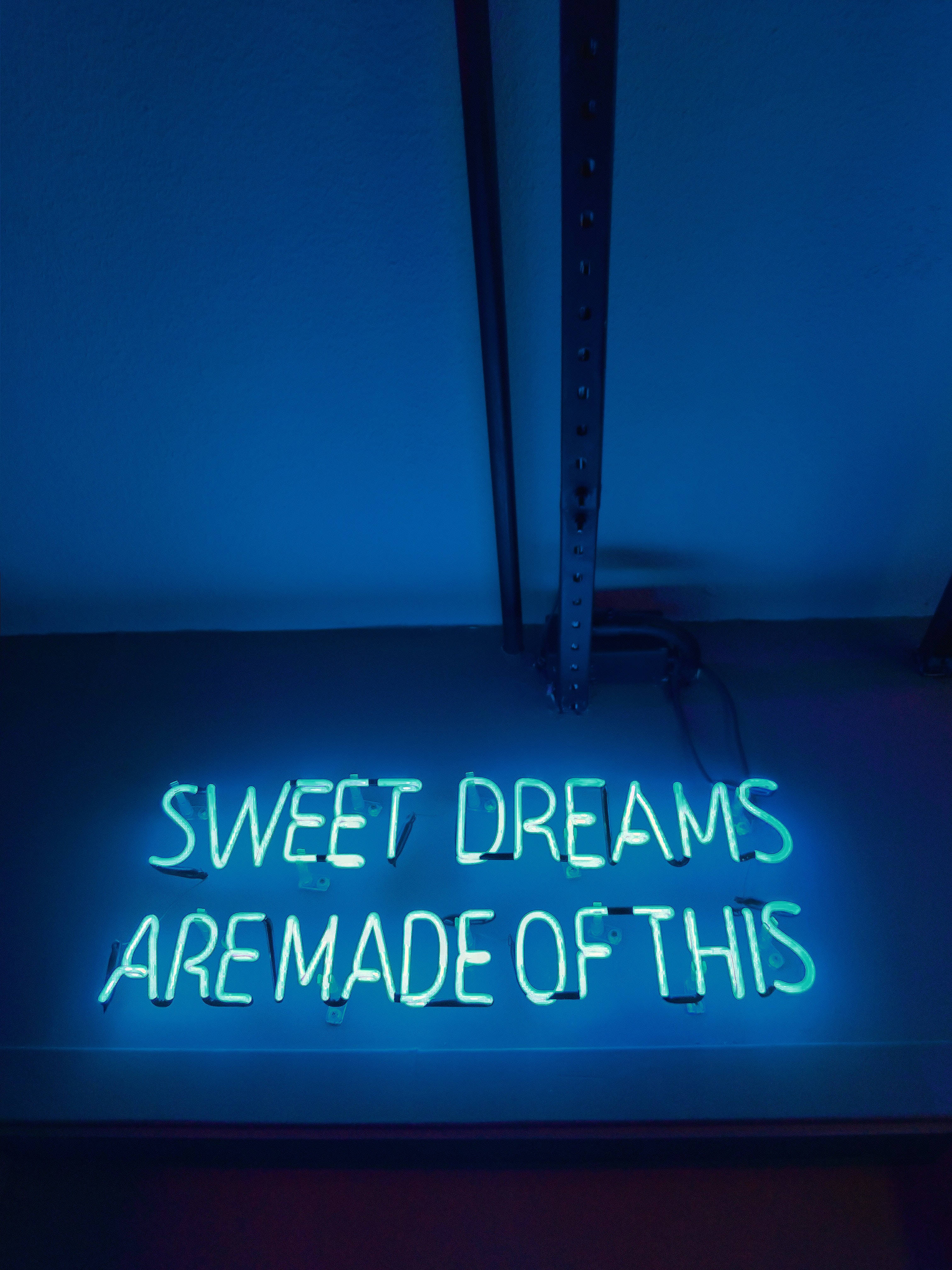 Sweet Dreams Neon Bord Muurpapier