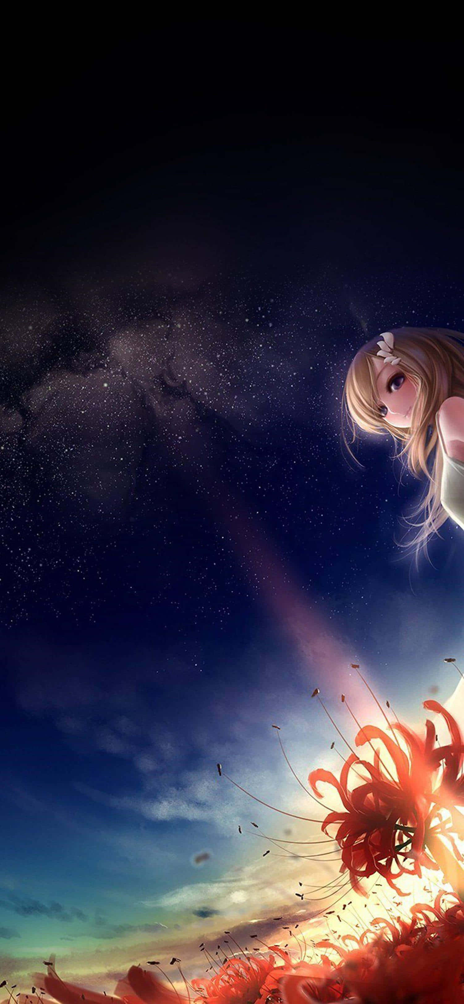 Sword Art Online-agtergrond beskikbaar vir iPhone Muurpapier