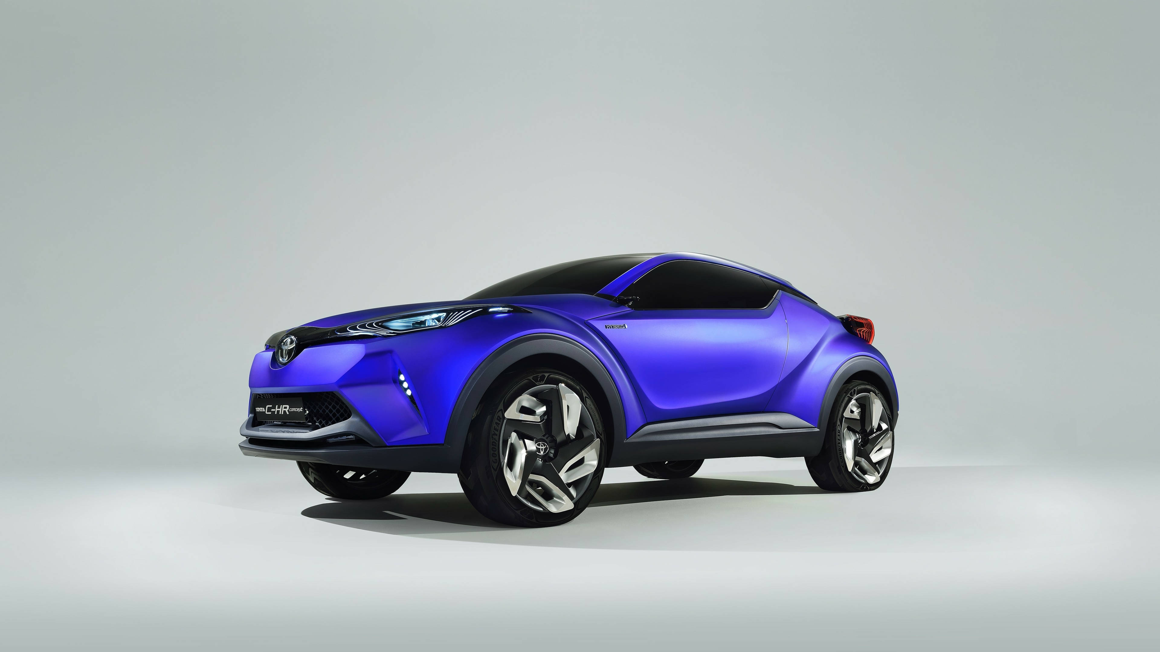 Syaansig van Blou CH-R Toyota 4K Muurpapier
