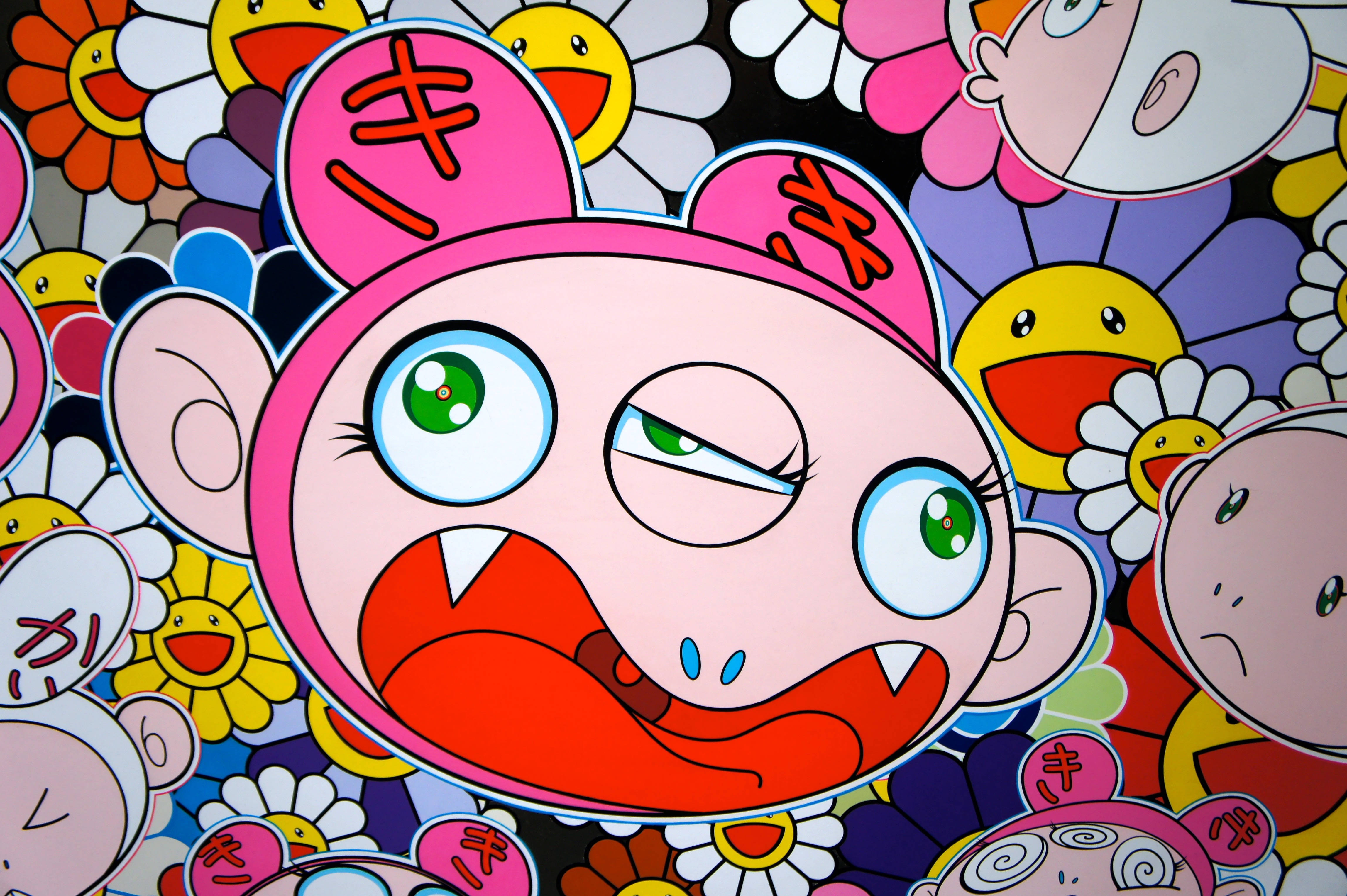 Takashi Murakami 4K Buitenaardse wese Muurpapier