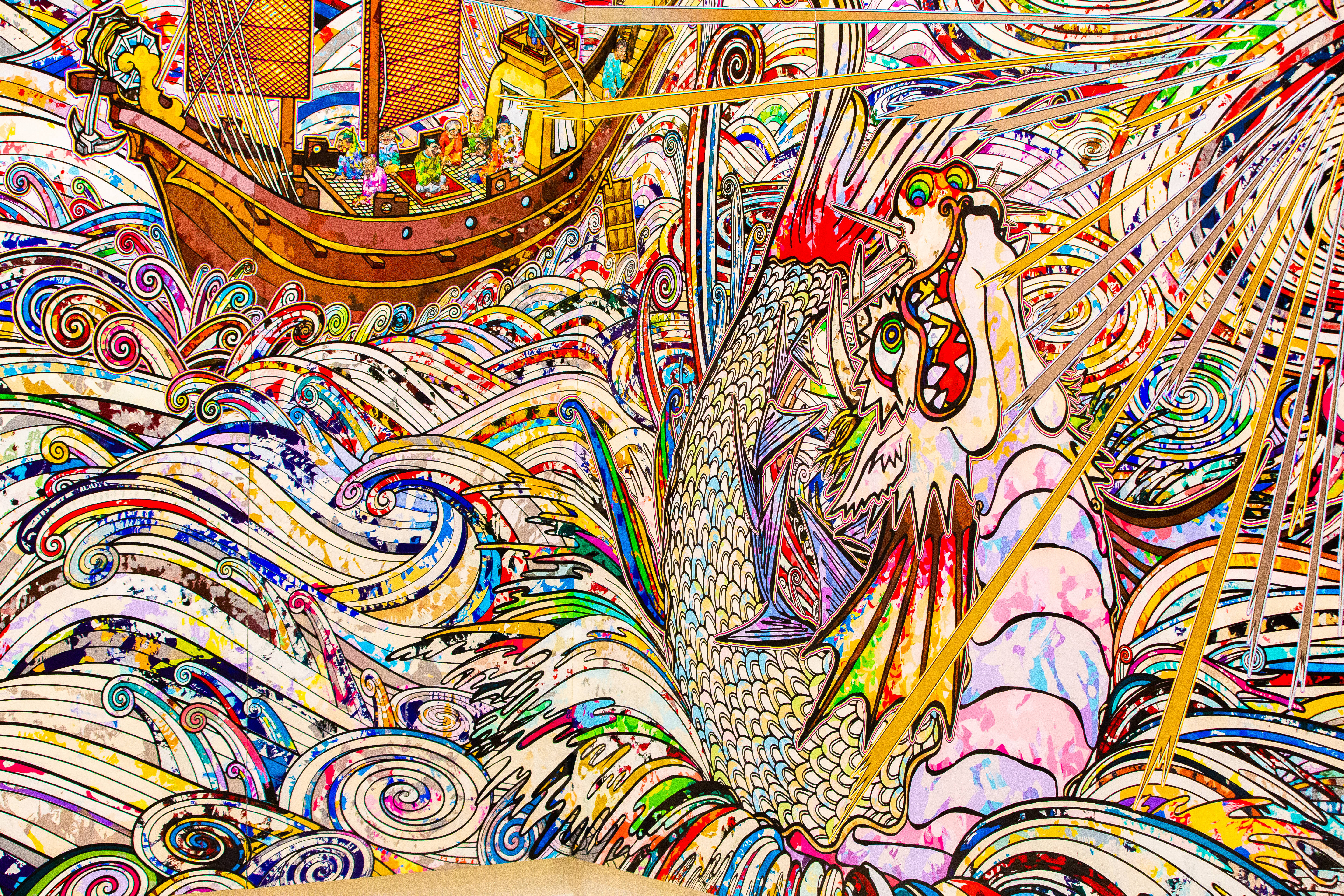 Takashi Murakami 4K Meermin Muurpapier
