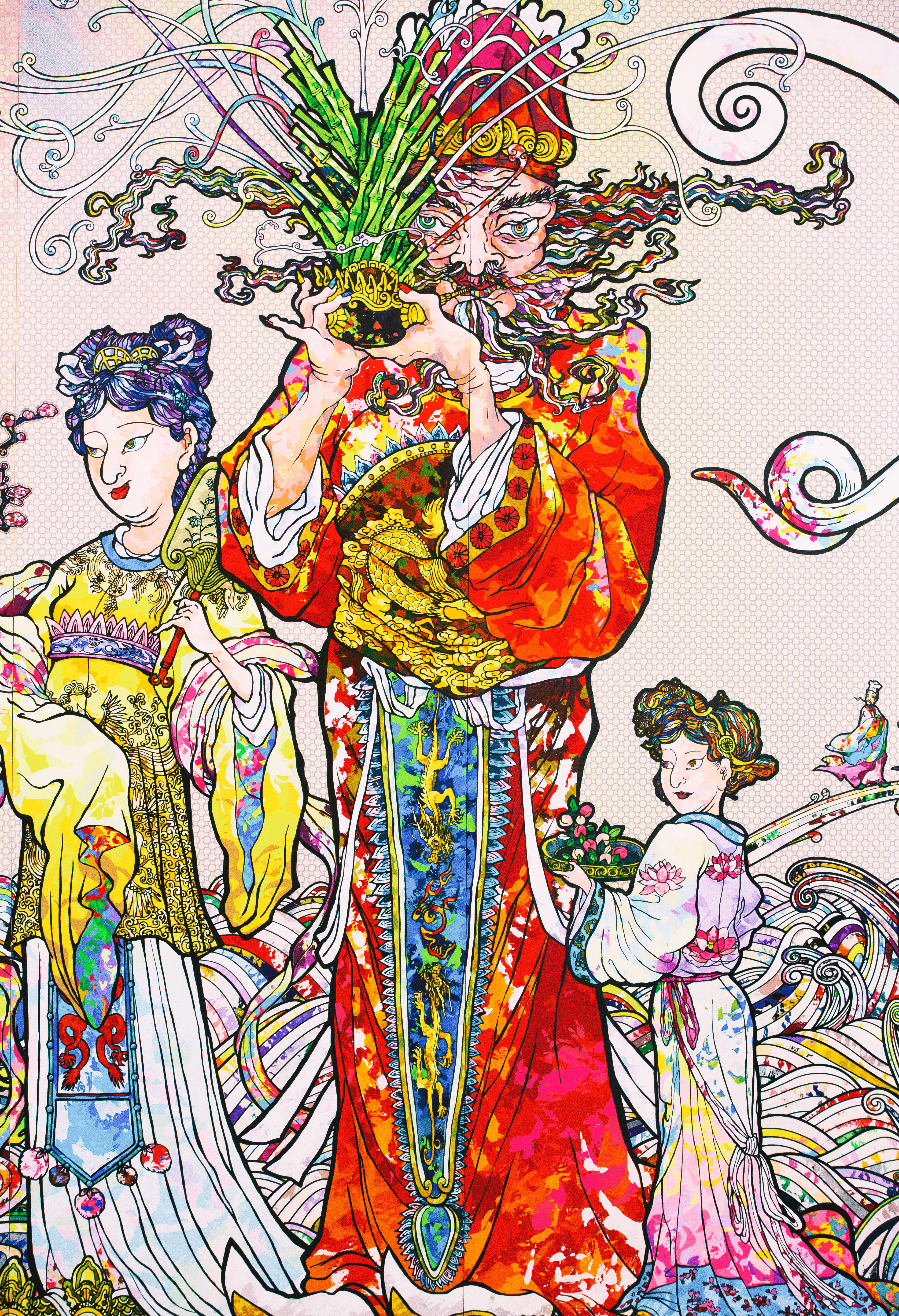 Takashi Murakami-gesin 4K Muurpapier