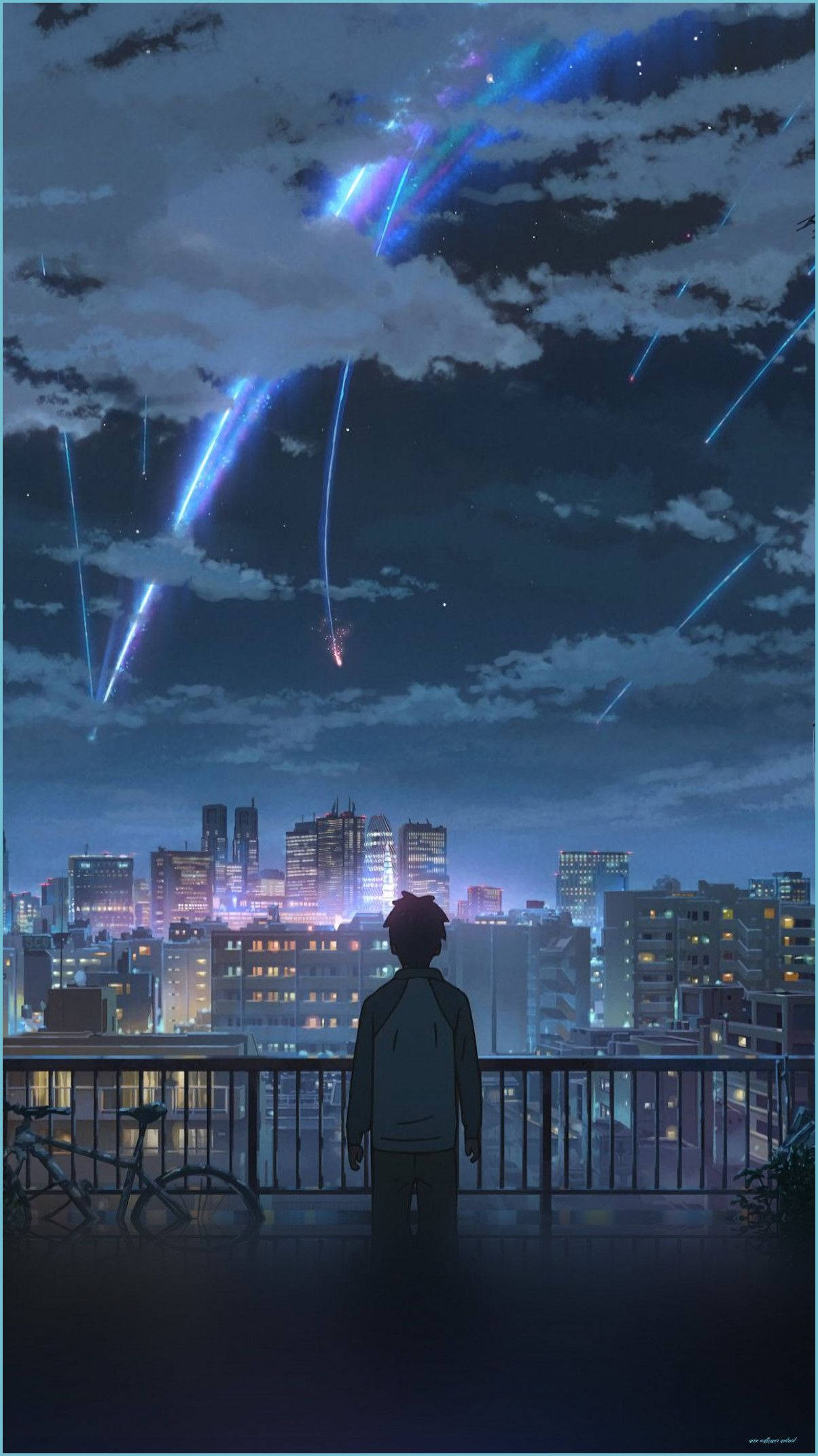 Taki Tachibana van jou Naam Anime Muurpapier