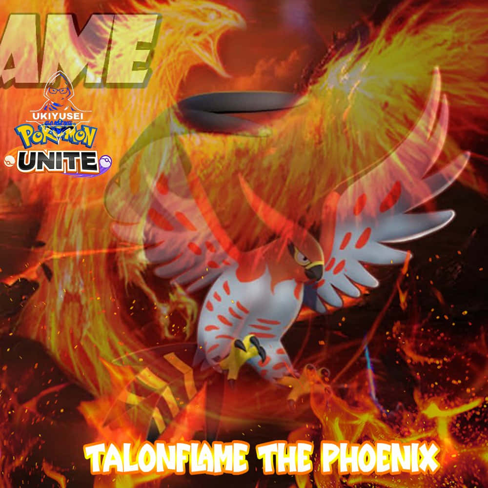 Talonflame Feniks Pokemon Unite Muurpapier