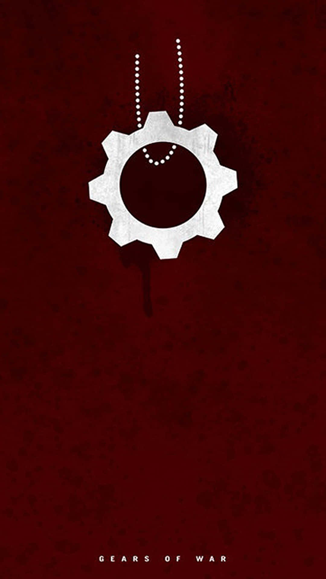 Tandrat-hangertjie-ketting iPhone XS Gears of War 5-agtergrond Muurpapier