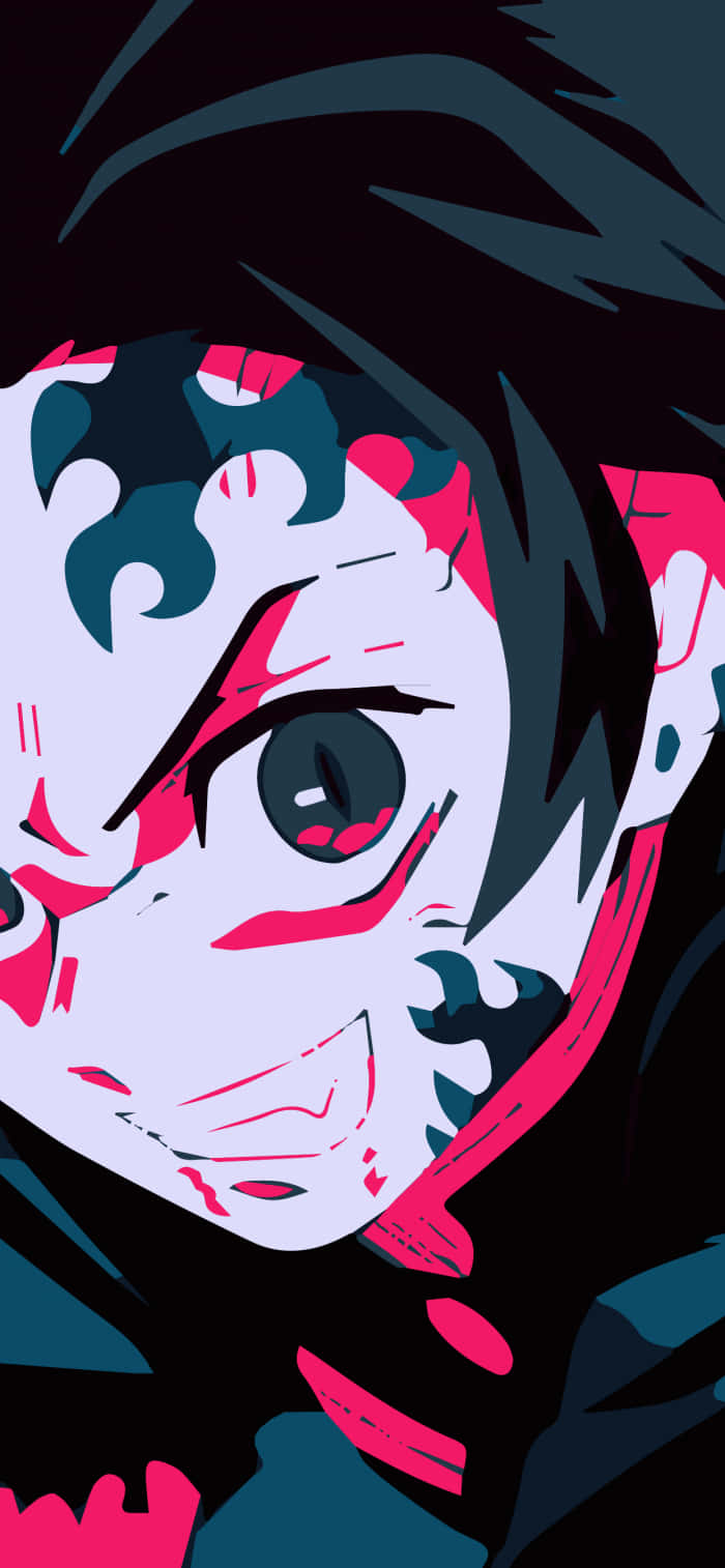 Tanjiro Nabybeeld Demon Slayer iPad Muurpapier