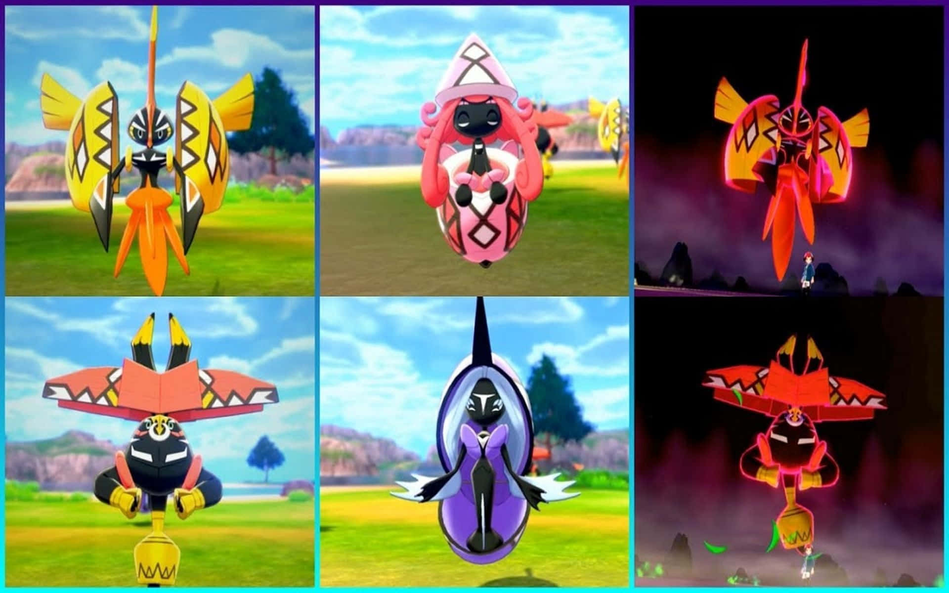 Tapu Bulu, die Bewaker van Alola in 'n Lewendige Gevegshouding Muurpapier