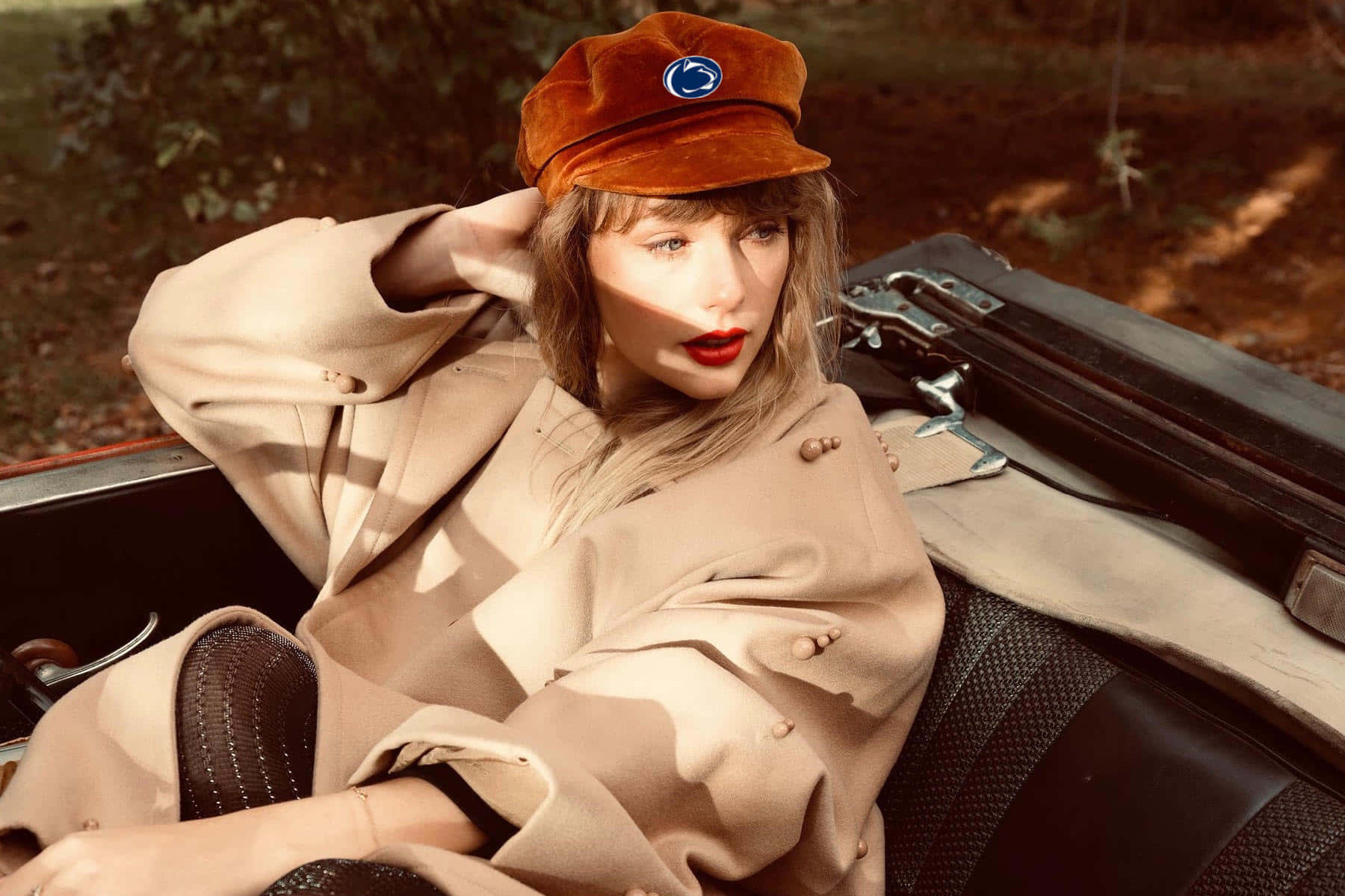 Taylor Swift Brings Geluk met Haar Musiek Muurpapier