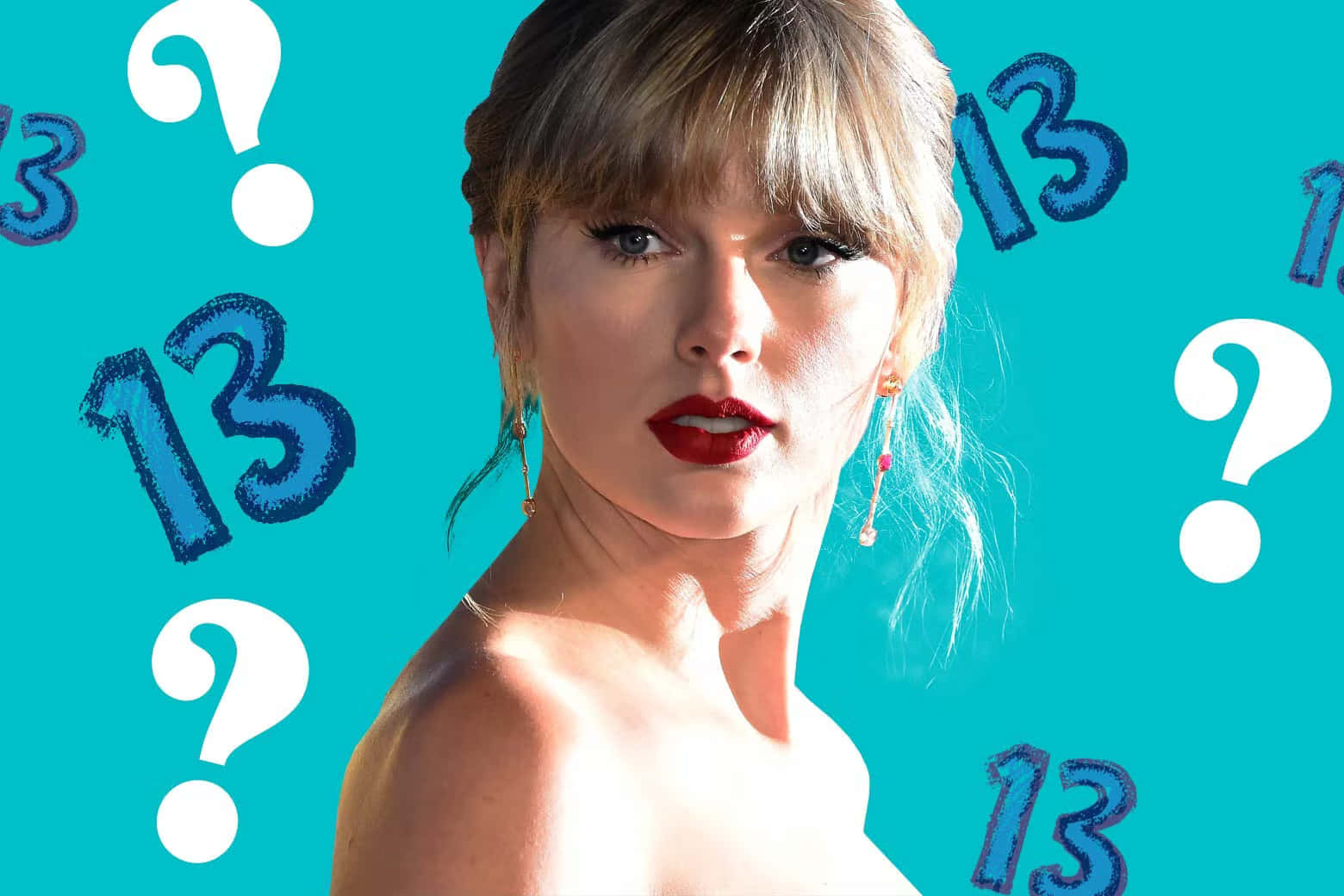 Taylor Swift Gunsteling Nommer Dertien Agtergrond Muurpapier